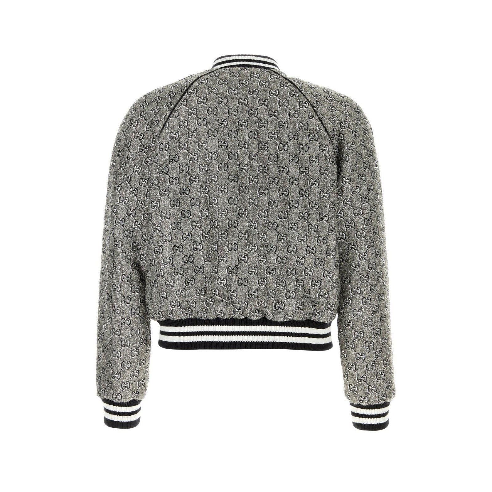 Gucci GUCCI Embellished Tweed Bomber Jacket New & Authentic (Men's Size US M / EU 48-50 / 2 - 2 Thumbnail