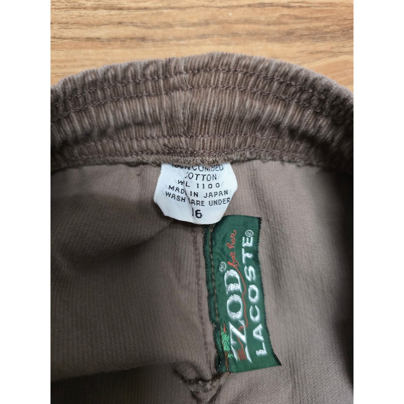 & Other Stories IZOD Lacoste Womens Corduroy Pants Brown 16 Trousers Size US 34 / EU 50 - 8 Thumbnail