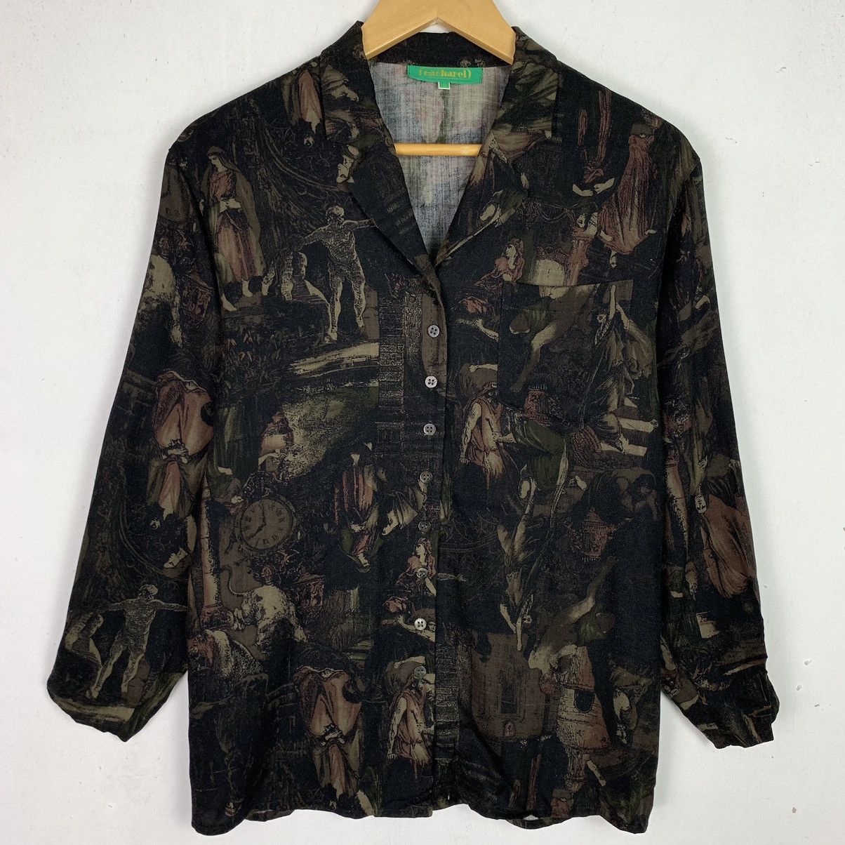 Vintage Vintage Buttop Up Camo Shirt Size US M / EU 48-50 / 2 - 1 Thumbnail