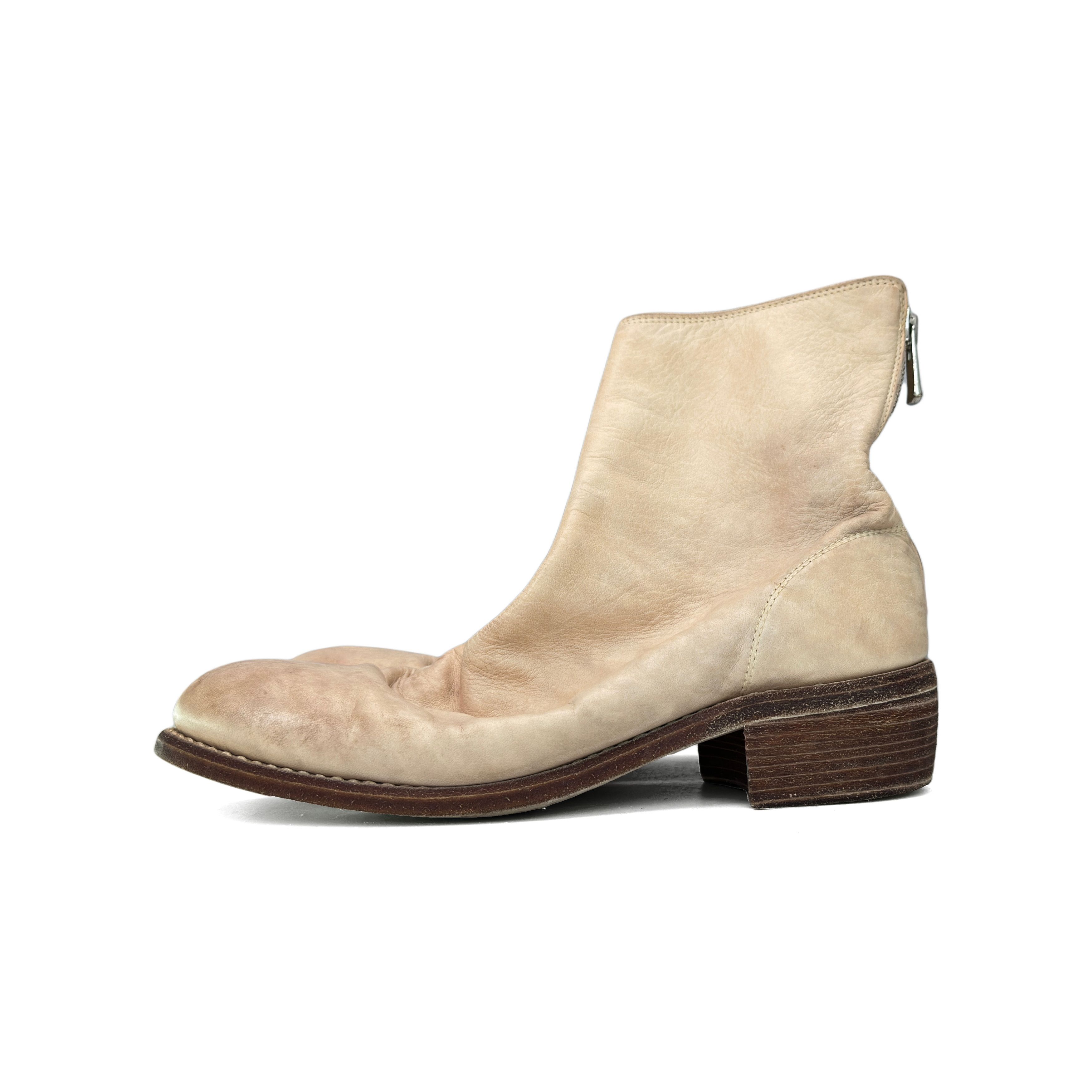 Guidi Guidi 986X Black Size 40 Back Zip Boots Horse Full Grain