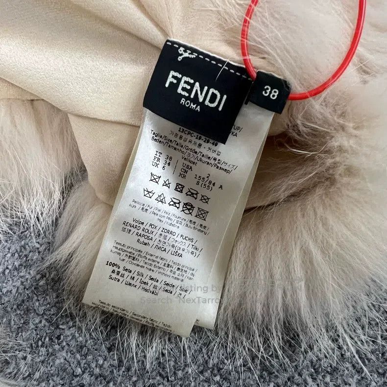 Fendi Fendi Crimson Fox Fur Shawl Cloak Size XS / US 0-2 / IT 36-38 - 6 Thumbnail