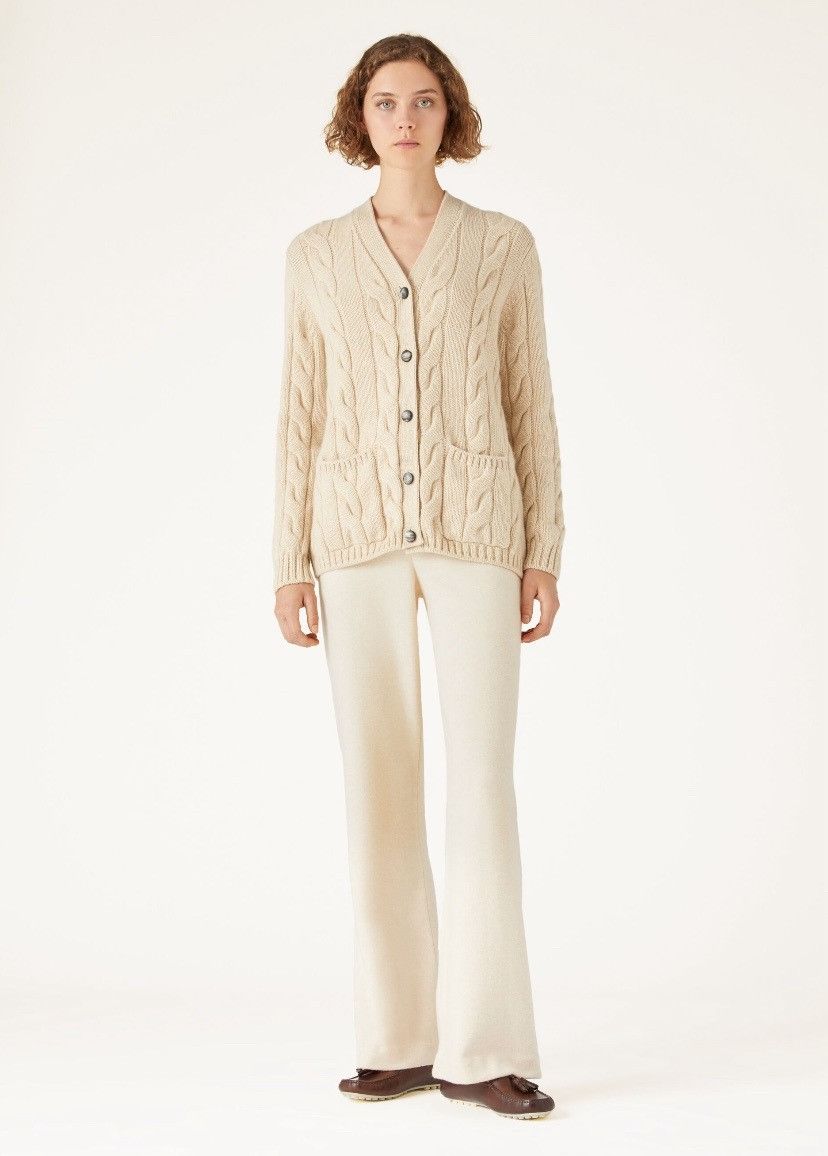 Loro Piana o1srvl11e0825 FAN3498 Robin Pant in Cream Size 26" / US 2 / IT 38 - 4 Thumbnail