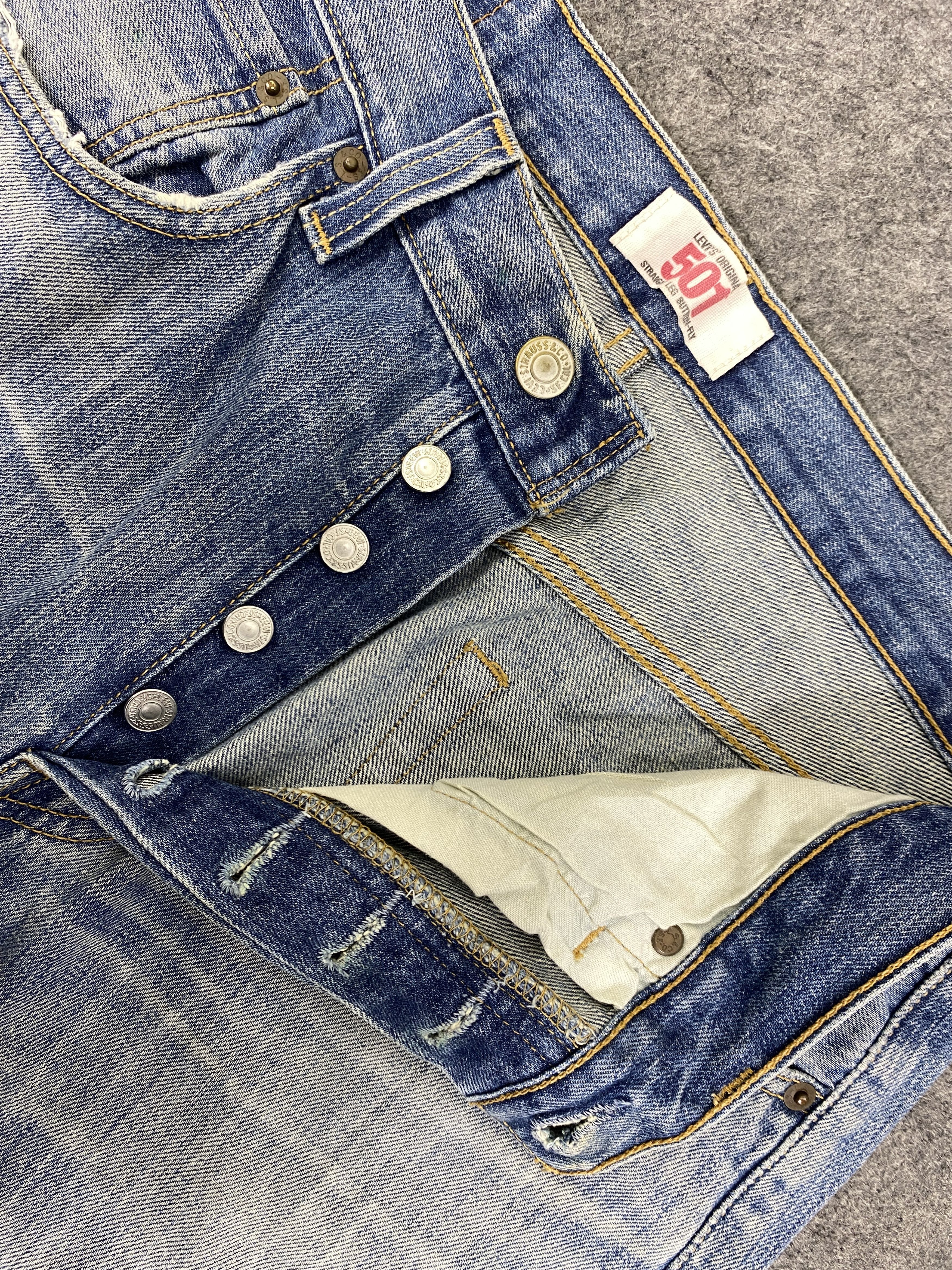 Hysteric Glamour Faded Blue Vintage Levis 501 Jeans 33x30- JN3104 Size US 33 - 6 Thumbnail