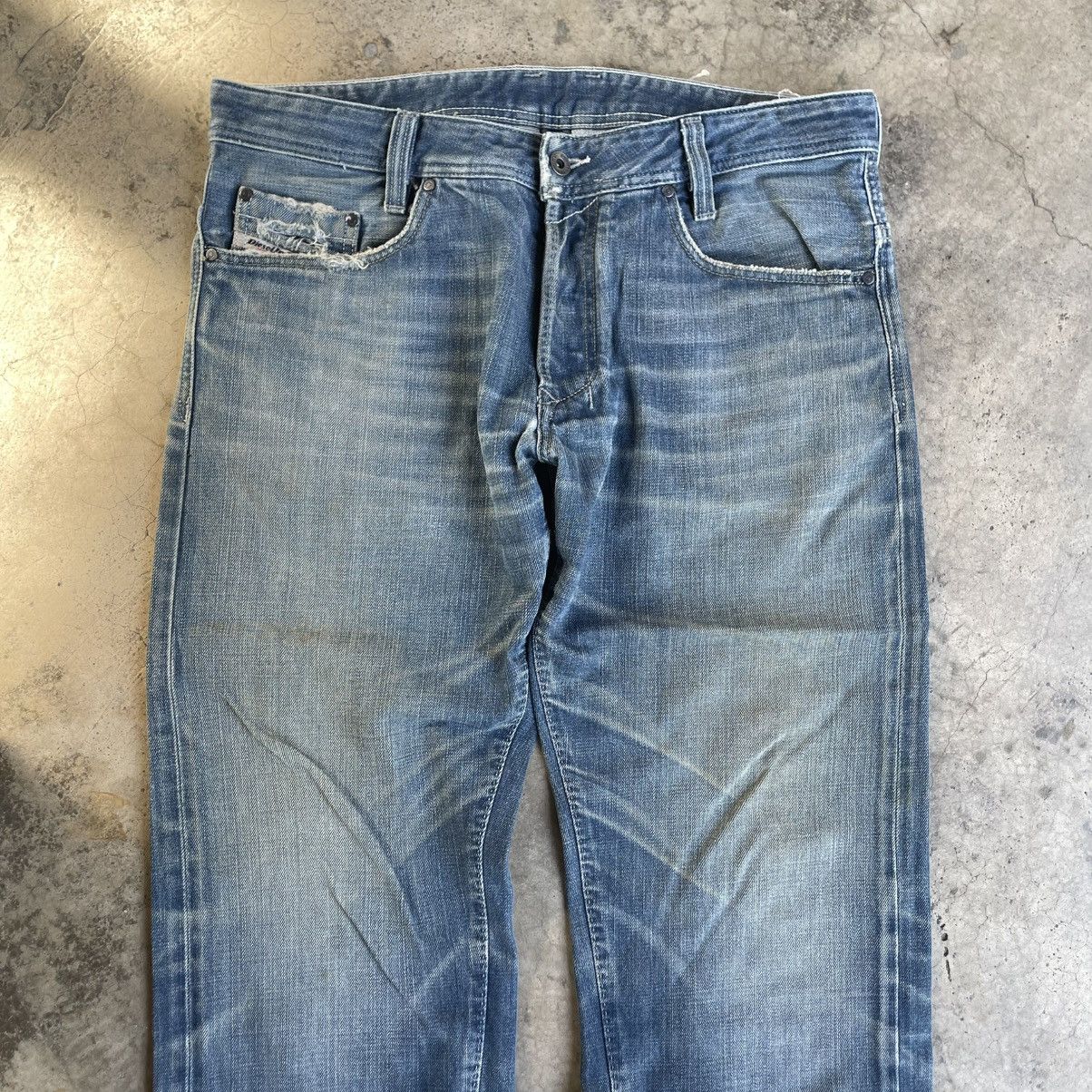 Diesel 🔥Vintage Diesel Kajo Stoned Washed Ripped Distress Jeans Size US 36 / EU 52 - 2 Thumbnail