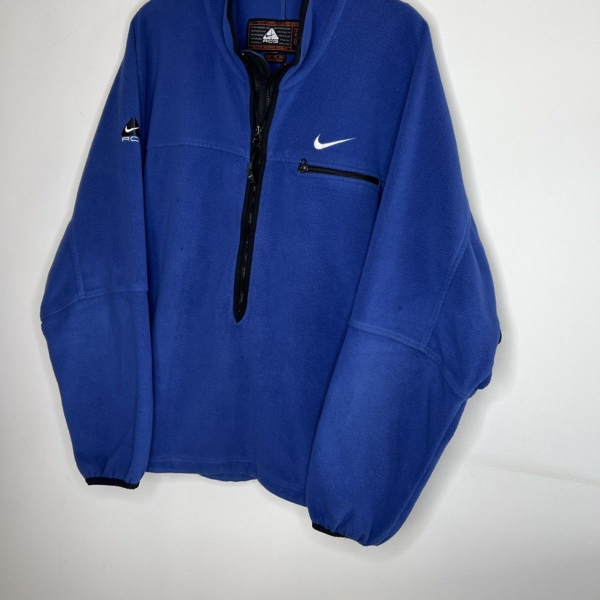 Nike × Nike ACG × Vintage Vintage Nike ACG Fleece Sherpa Zip-Up Sweatshirt Jacket RARE Size US XL / EU 56 / 4 - 2 Thumbnail