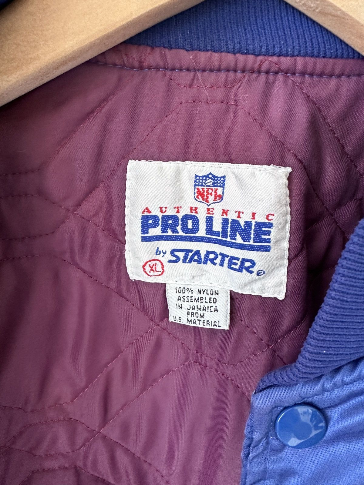 NFL × Starter New York Giant 80s Varsity Bomber Jacket Vintage Starter NFL Size US XL / EU 56 / 4 - 7 Thumbnail