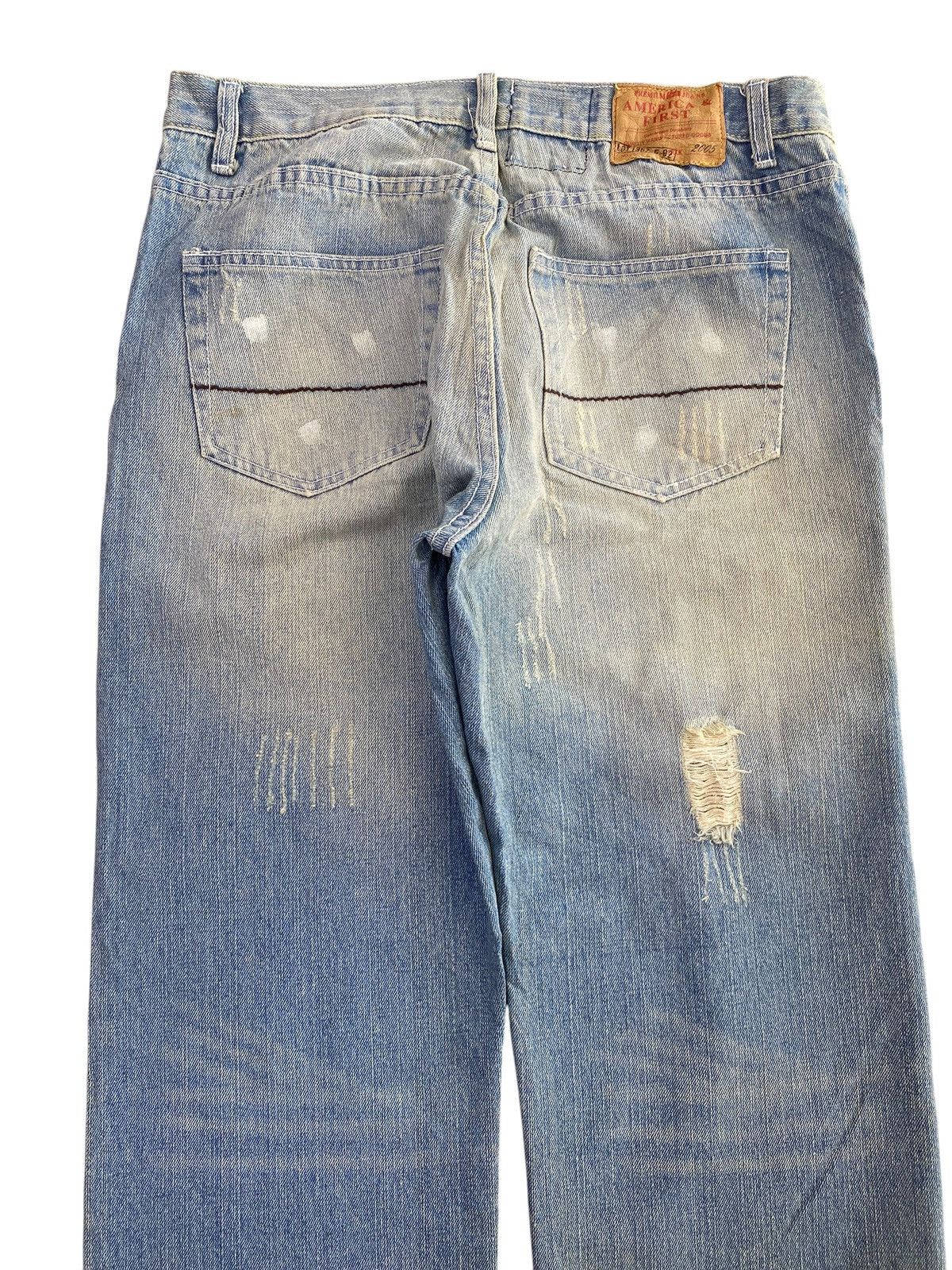 Other America & First Brand Ripped Faded Wash Style Baggy Jeans Size US 30 / EU 46 - 4 Thumbnail
