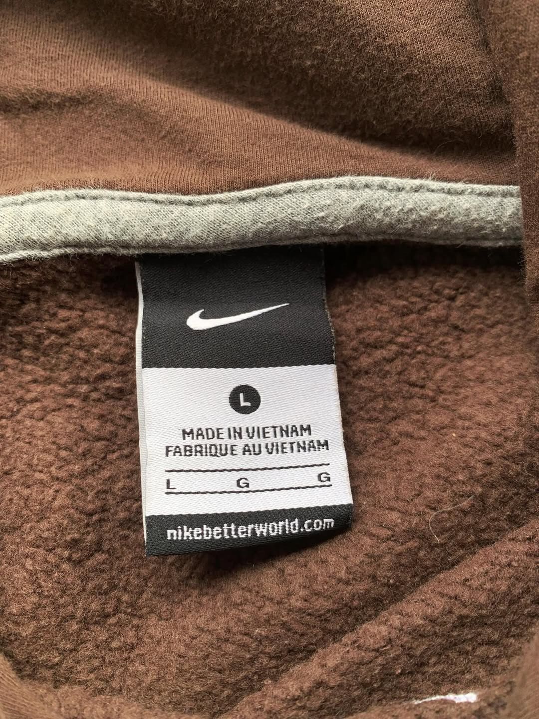 Nike Nike Center Swoosh Brown Hoodie Size US L / EU 52-54 / 3 - 3 Thumbnail