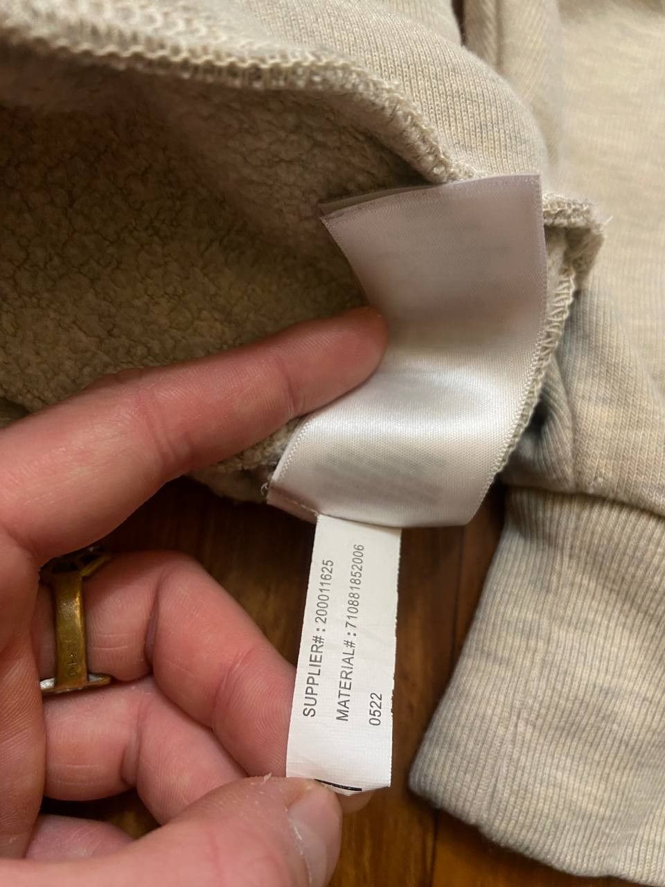 Polo Ralph Lauren Vintage Polo Ralph Lauren Hoodie (Beige / Tonal Logo) Size US M / EU 48-50 / 2 - 4 Thumbnail