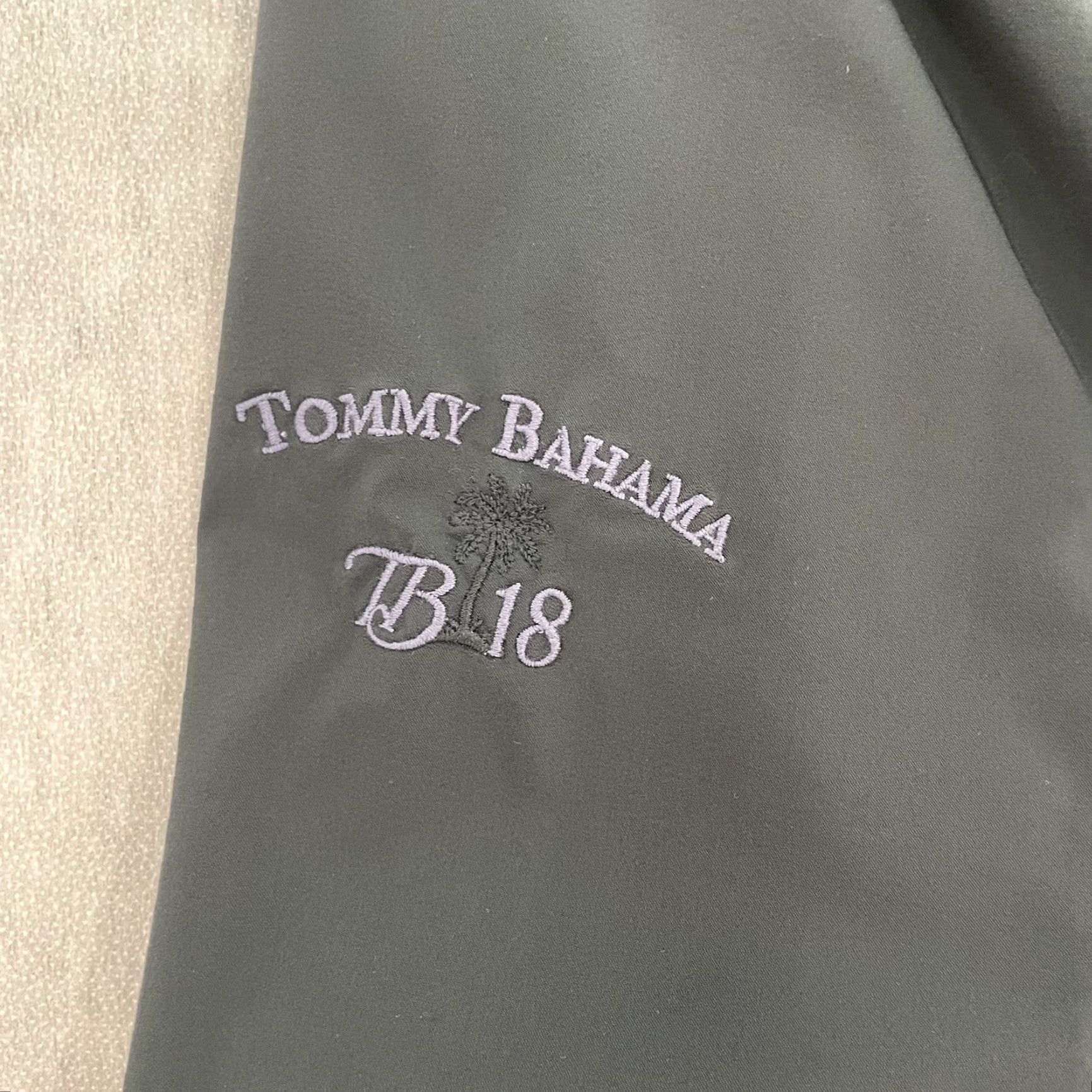 Tommy Bahama Tommy Bahama Jacket Adult Large Gray 1/4 Zip Pullover Windbreaker TB18 Logo Mens Size US L / EU 52-54 / 3 - 5 Thumbnail