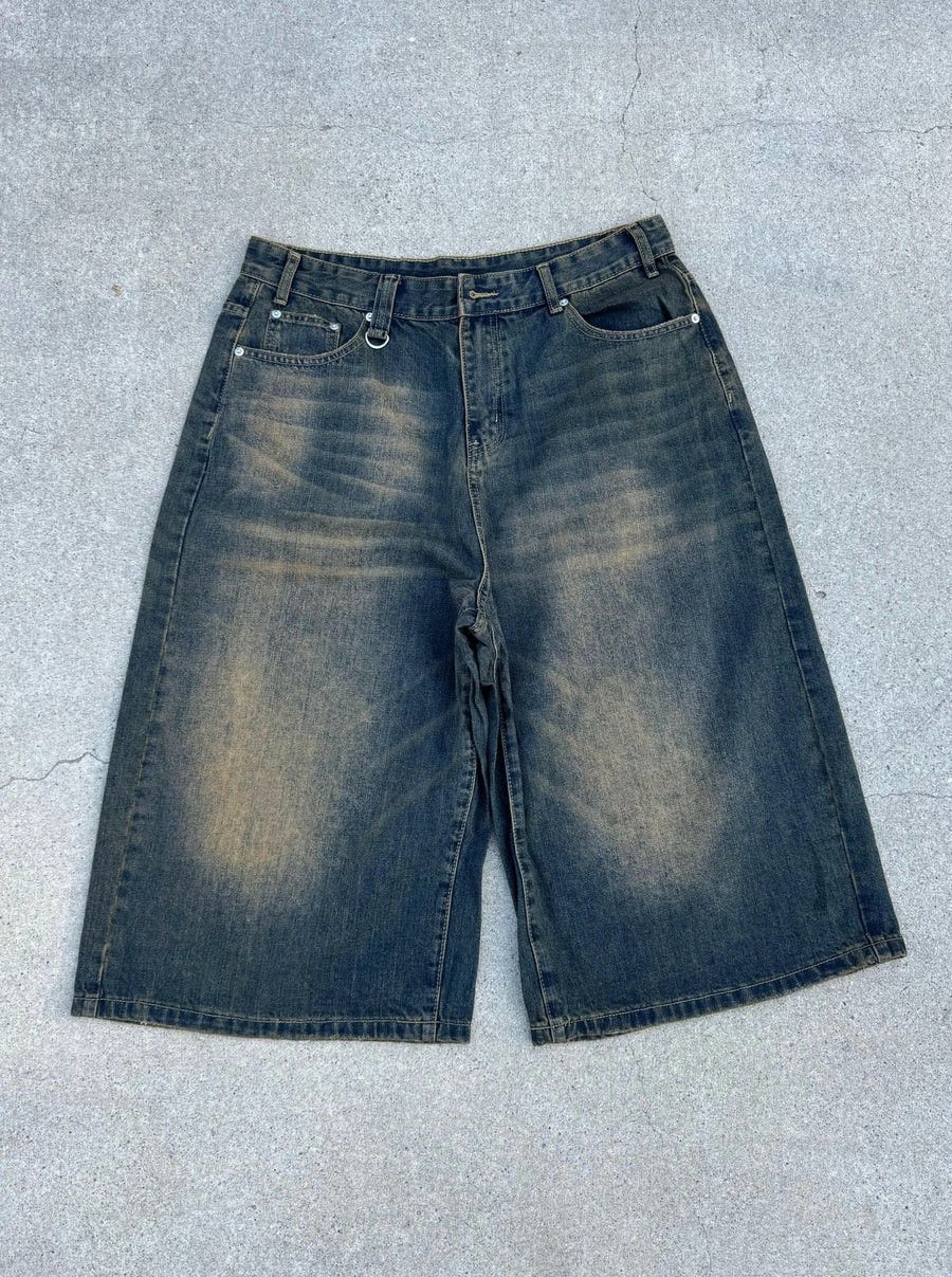 Navy desert washed Jorts
