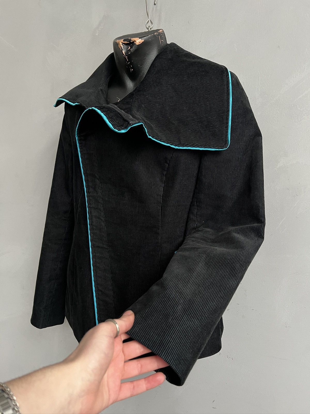 If Six Was Nine Asymmetric biker corduroy jacket tornado mart style y2k Size US S / EU 44-46 / 1 - 3 Thumbnail
