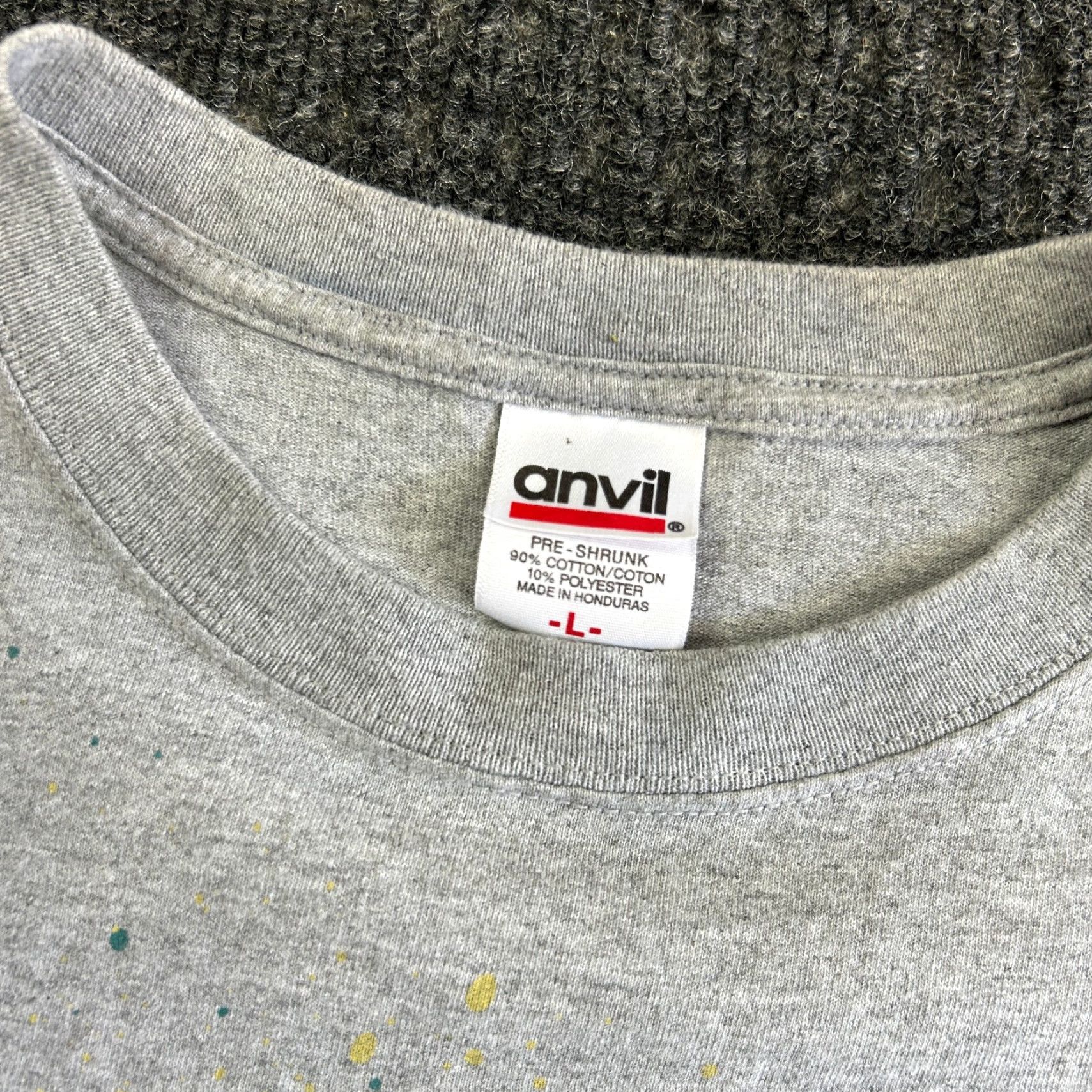 Anvil VINTAGE Disney Performing Arts y2k Graphic Tee T-Shirt L Gray Anvil Unisex Adults 90s Rock Couture Grunge Hipster Retro USA Size US L / EU 52-54 / 3 - 4 Thumbnail