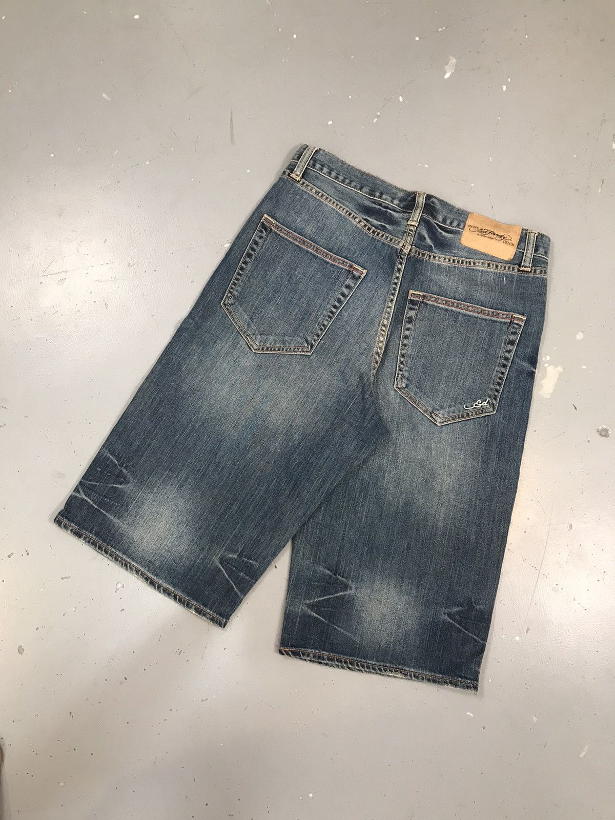 Ed Hardy × Vintage Vintage Ed hardy skater denim jort Size US 32 / EU 48 - 10 Thumbnail