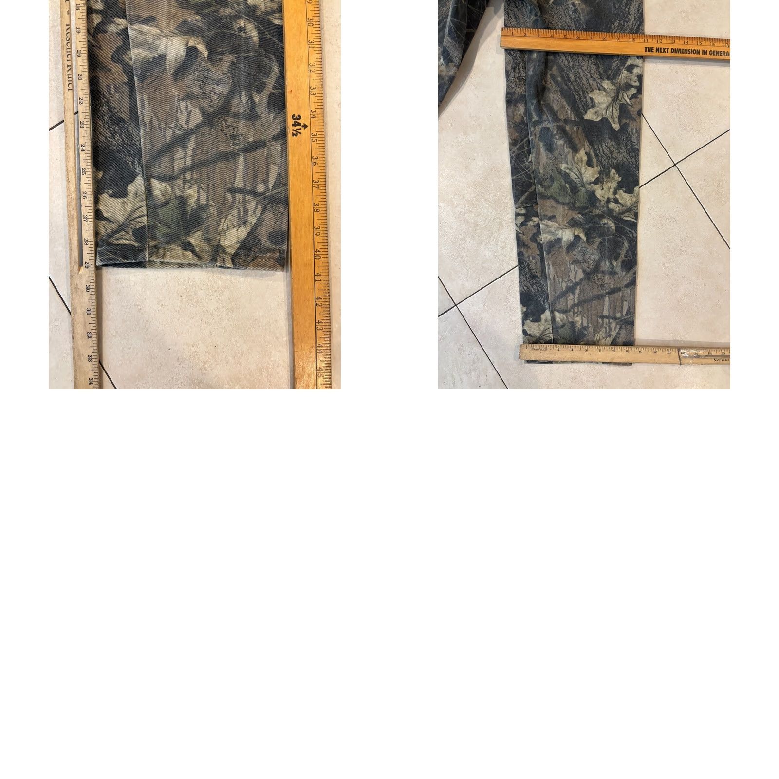 AMO VINTAGE Wrangler Double Knee Realtree Advantage Camo Pants Baggy Mens 31x29 4734 Size US 31 - 8 Thumbnail