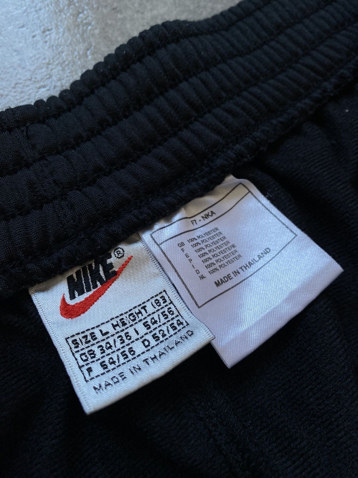Nike × Vintage Vintage 90’s Nike Black Clipsed Sweatpants Size US 33 - 4 Thumbnail