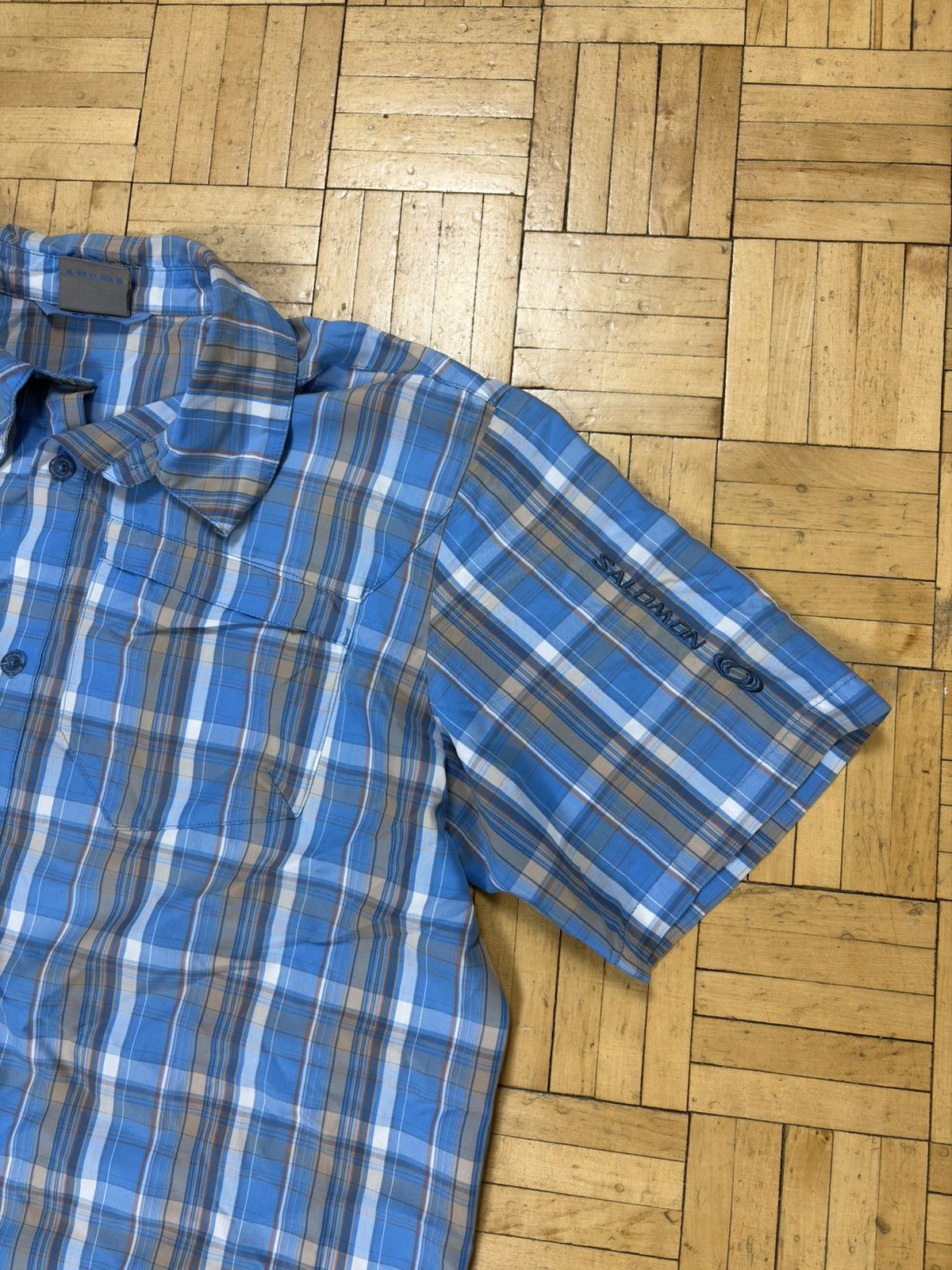 Salomon Salomon Viscose Button Up Checkered Shirt Size US L / EU 52-54 / 3 - 3 Thumbnail