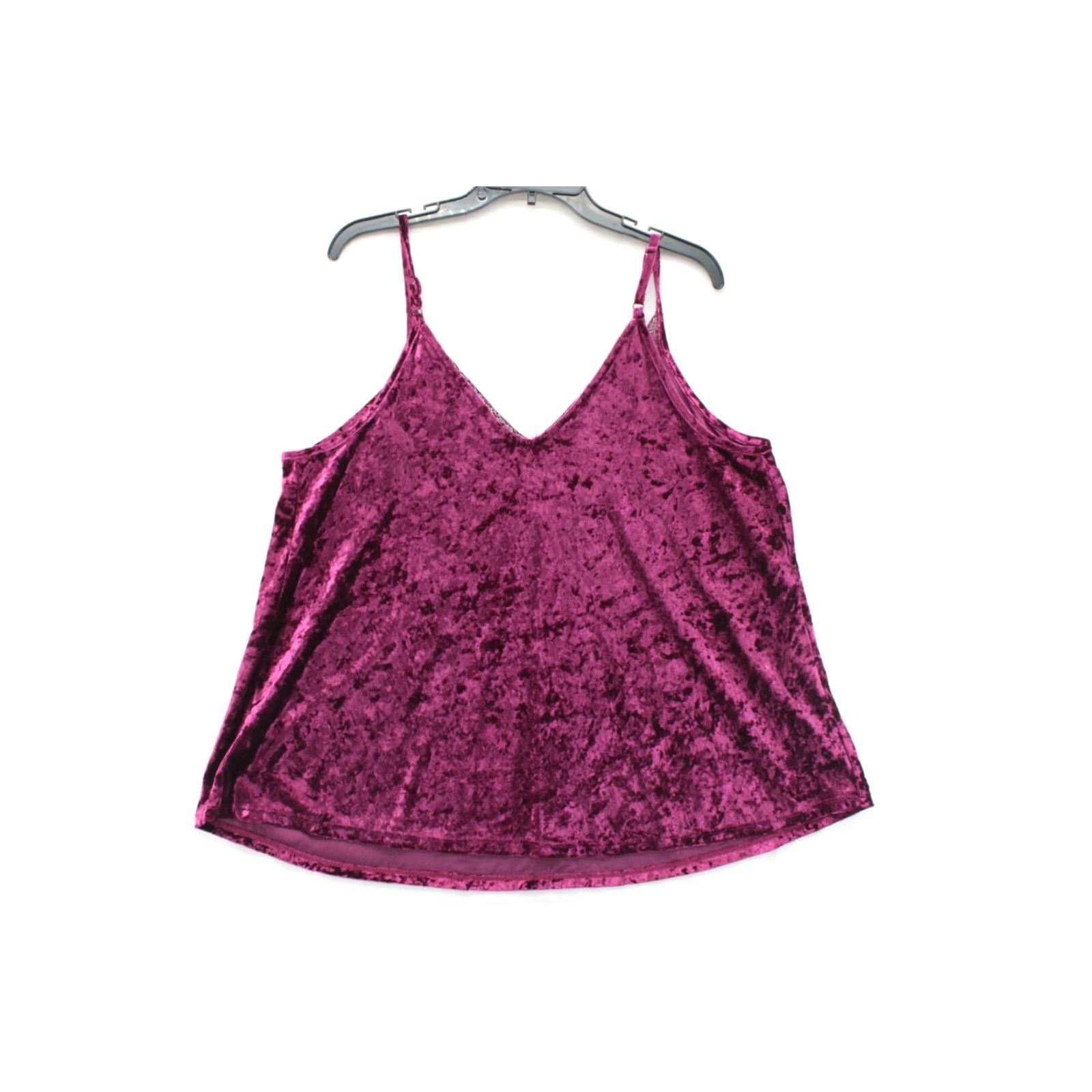 Torrid Torrid Tank Top Women’s 1X Burgundy Crushed Velvet Cami Y2K Party Whimsy Goth Tank Camisole Women 1X Red Velvet Y2K Gothic Party Casual/Workwear Mens? Size XL / US 12-14 / IT 48-50 - 3 Thumbnail