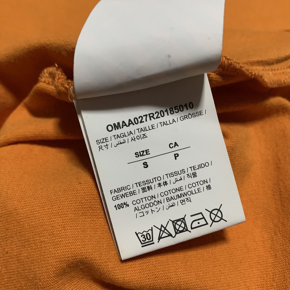 Off-White Off White Small Arrows Graphic Orange Tee Virgil Abloh Size US S / EU 44-46 / 1 - 7 Thumbnail