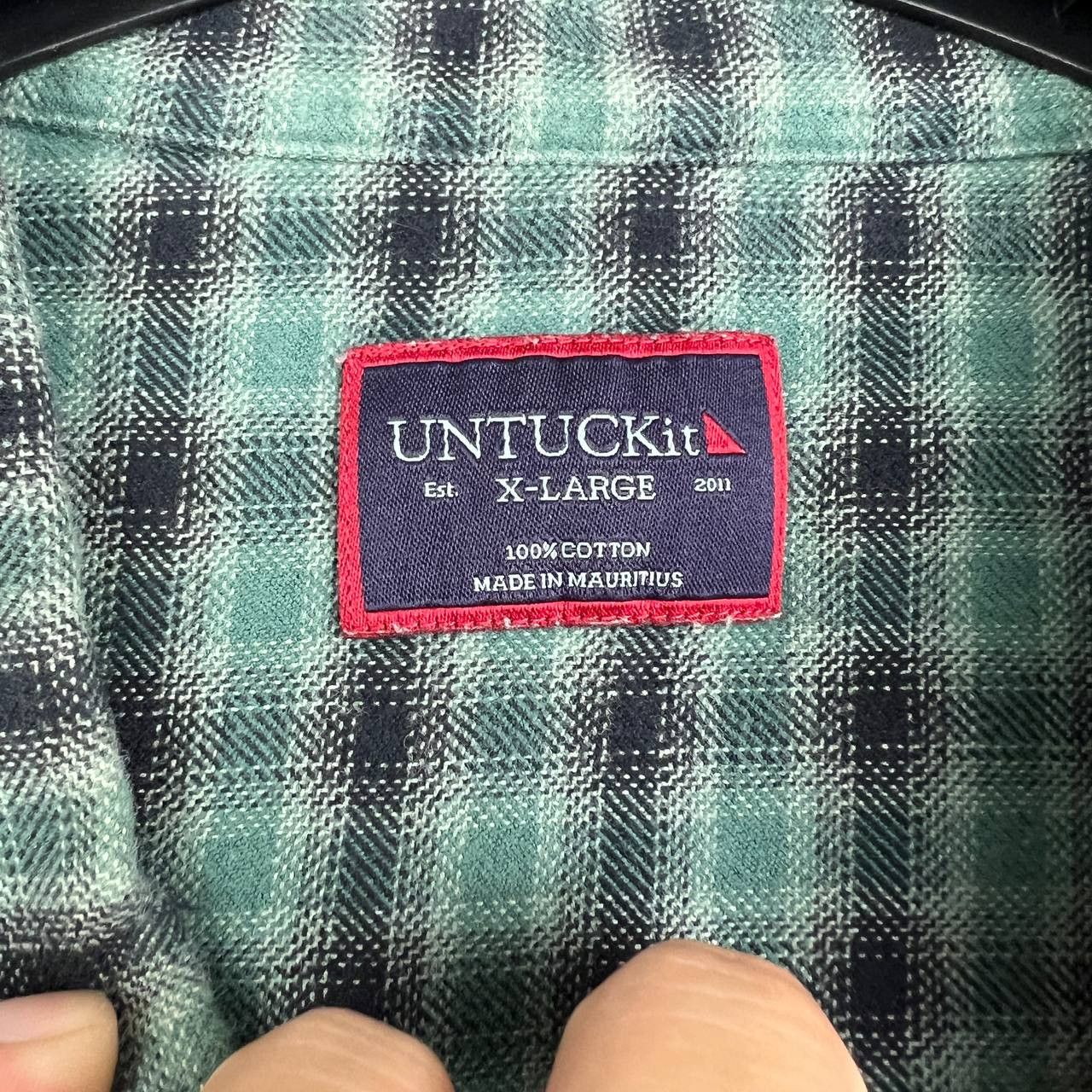 UNTUCKit UNTUCKit Calder Button Down Shirt XL RegularFit PlaidFlannel Size US XL / EU 56 / 4 - 3 Thumbnail