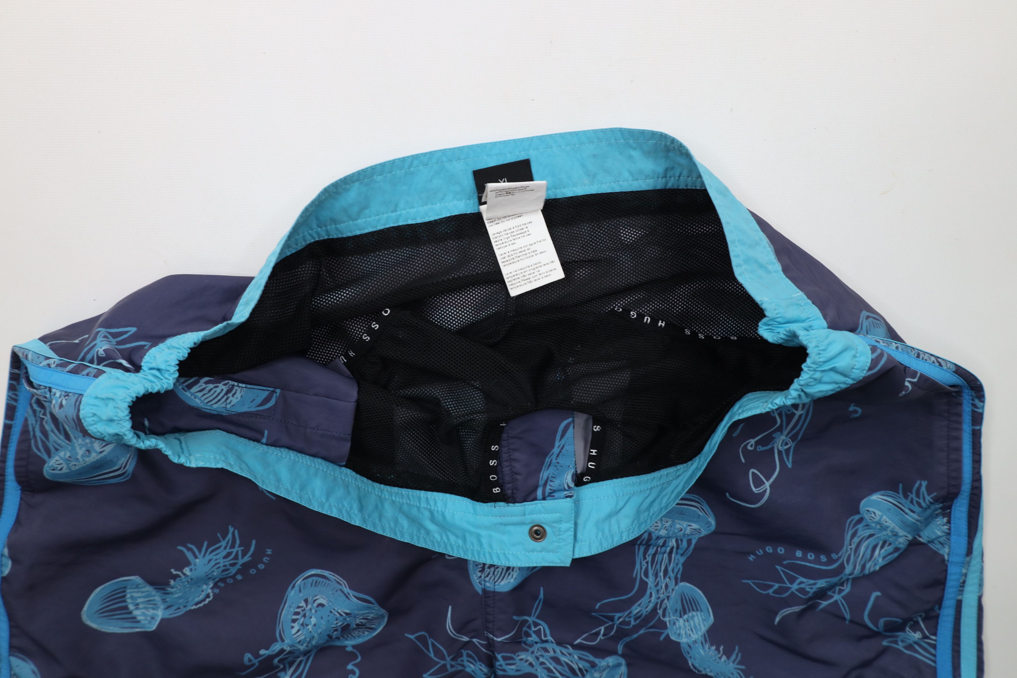 Hugo Boss × Vintage Hugo Boss All Over Print Above Knee Lined Swim Trunks Shorts Size US 36 / EU 52 - 8 Thumbnail