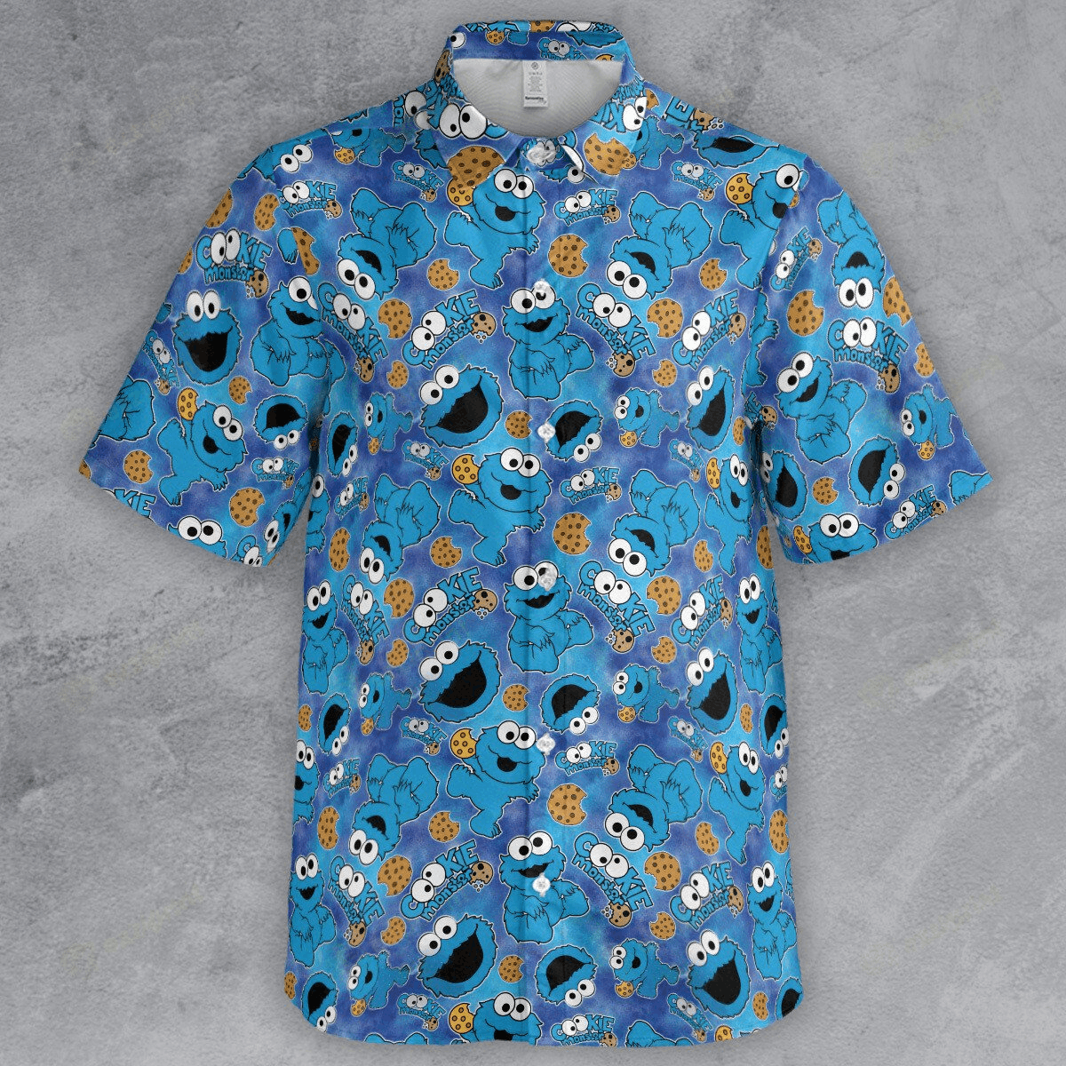 The Unbranded Brand Cute Cookie Monster Shirt, Fun Sesame Street Character Shirt Size US L / EU 52-54 / 3 - 2 Thumbnail