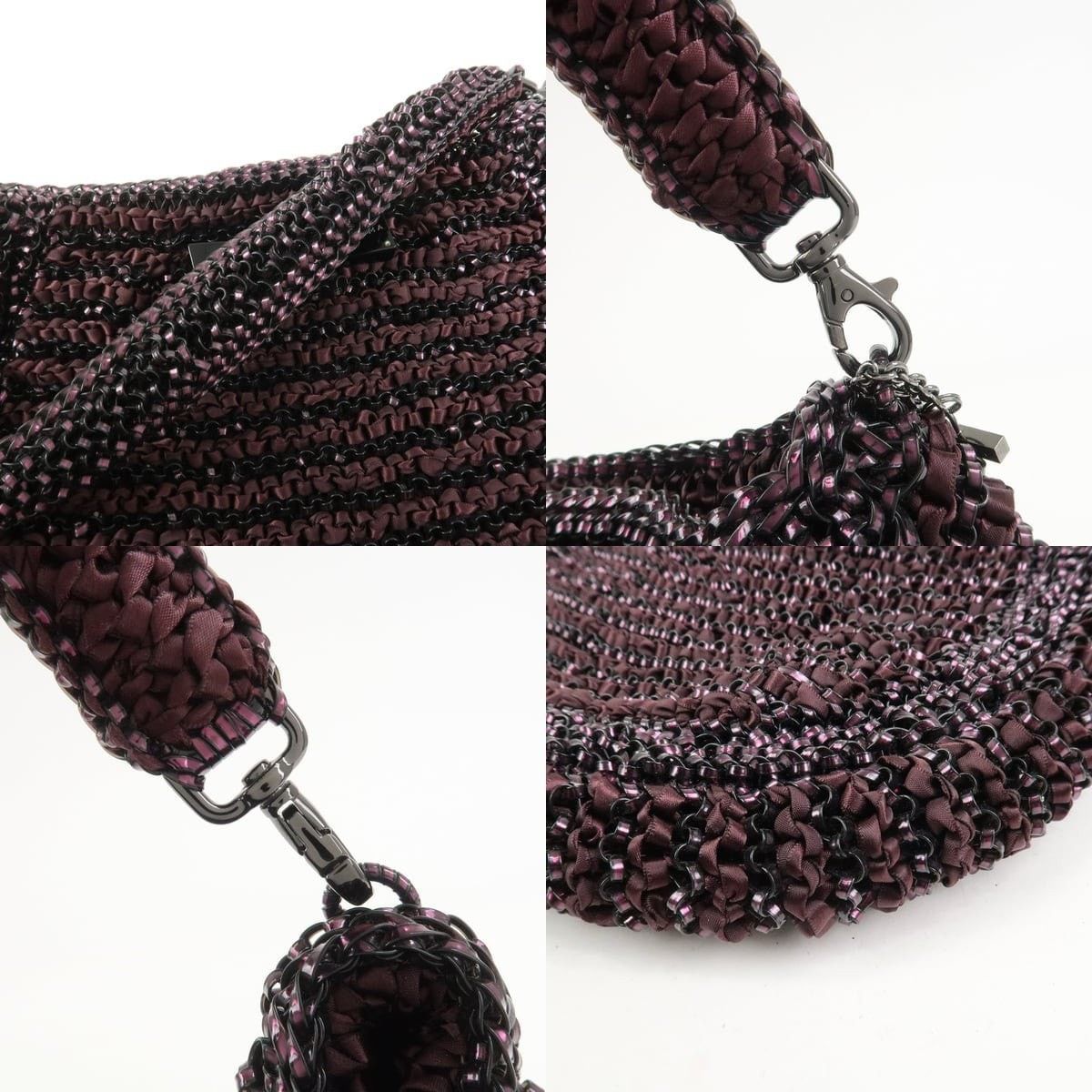 ANTEPRIMA Anteprima Wire Bag PVC Shoulder Burgundy Size ONE SIZE - 4 Thumbnail