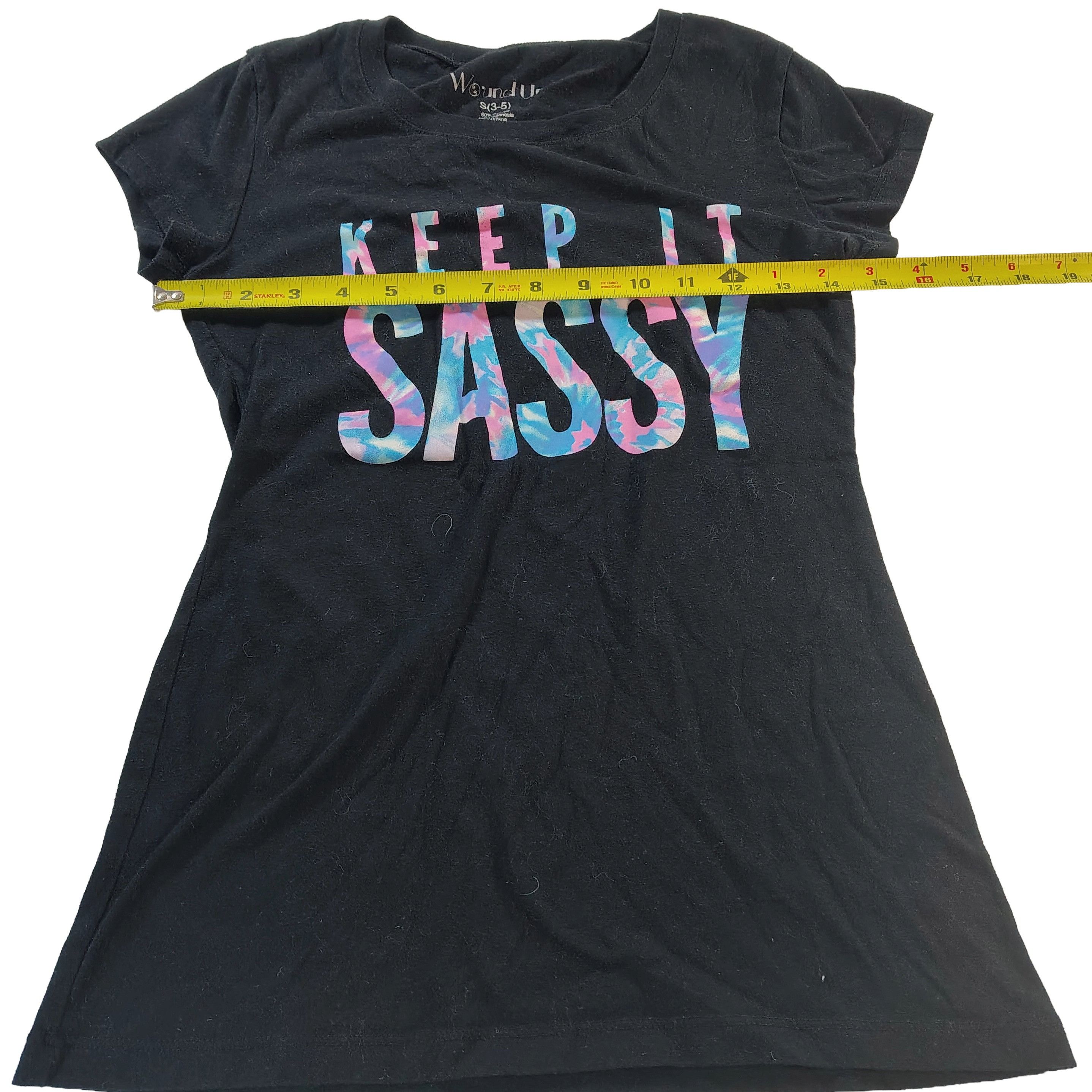 Other Women's Small Black "Keep It Sassy" Graphic T-Shirt Size S / US 4 / IT 40 - 1 Thumbnail