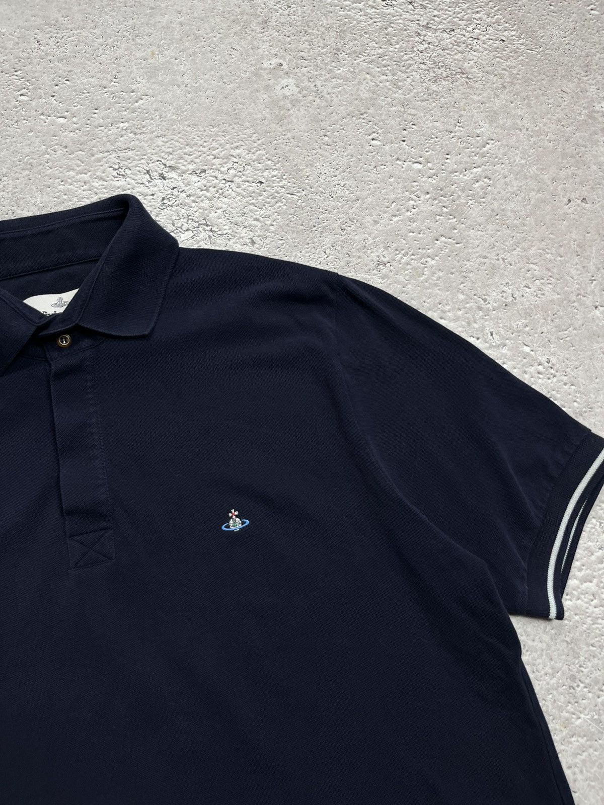 Vivienne Westwood Vivienne Westwood Navy Polo Shirt Size XXL Size US XXL / EU 58 / 5 - 4 Thumbnail