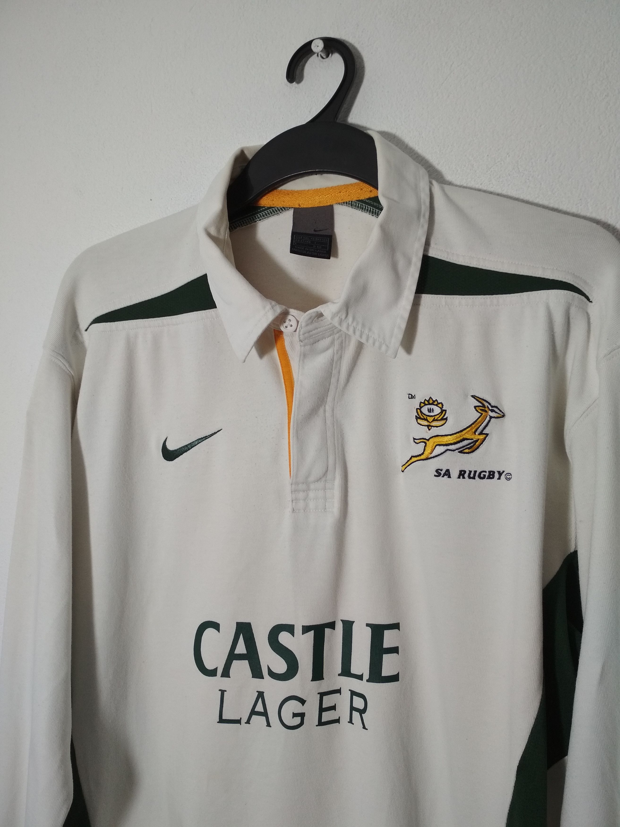 Nike Vintage Nike Castle Lager SA Rugby Polo Shirt longsleeve XXL Size US XXL / EU 58 / 5 - 3 Thumbnail