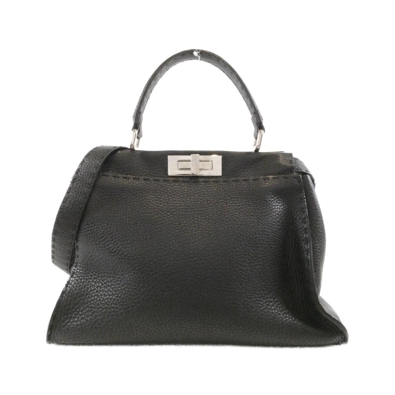 Fendi Fendi Selleria Peekaboo Calf Bag Leather Handbag 8BN290 Q0J DUTY FREE for USA