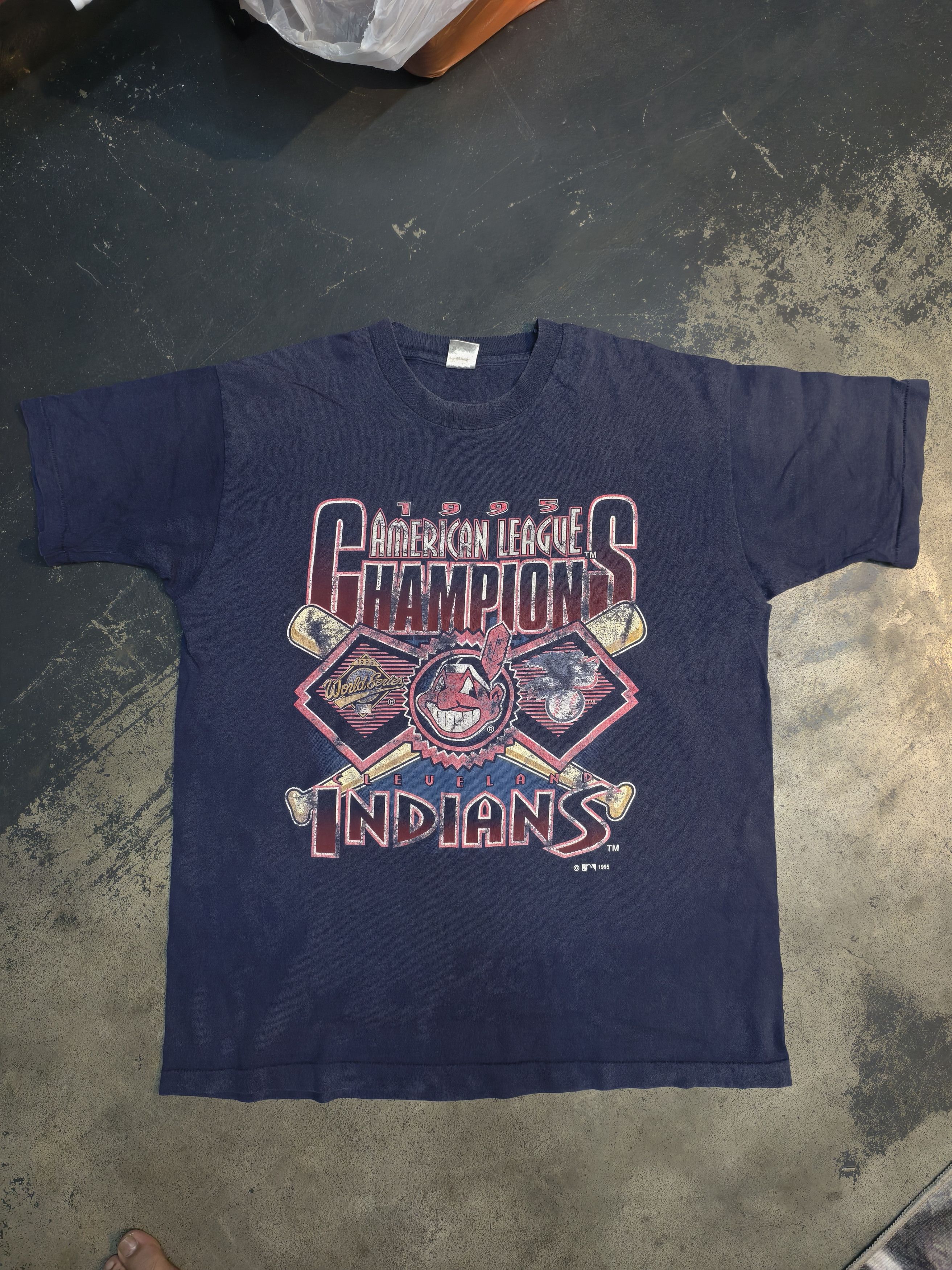 Vintage 3x Vtg 1995 Cleveland Indians Size US XL / EU 56 / 4 - 3 Thumbnail