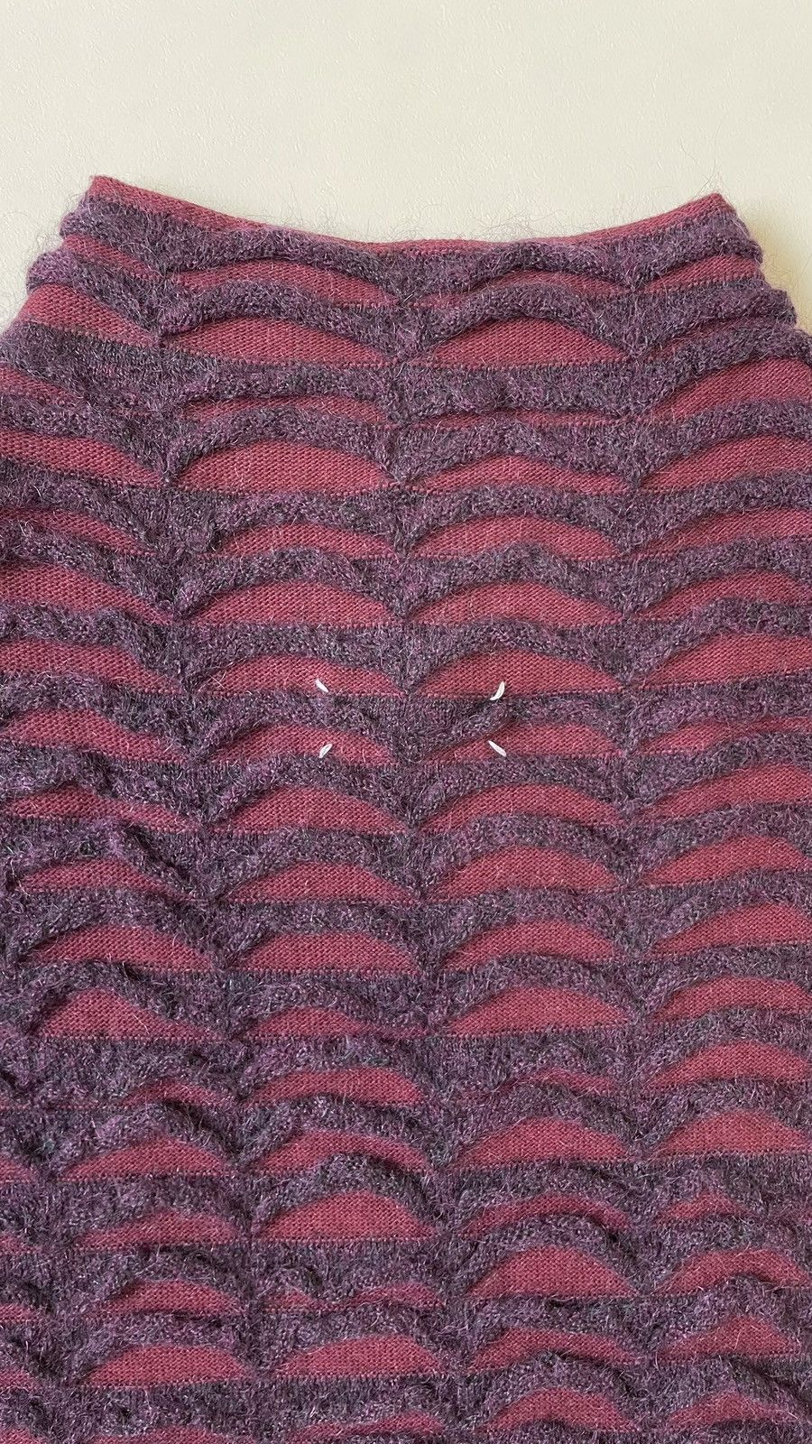 Maison Margiela A/W 10 3D Scalloped Mohair Midi Dress Size S / US 4 / IT 40 - 12 Thumbnail