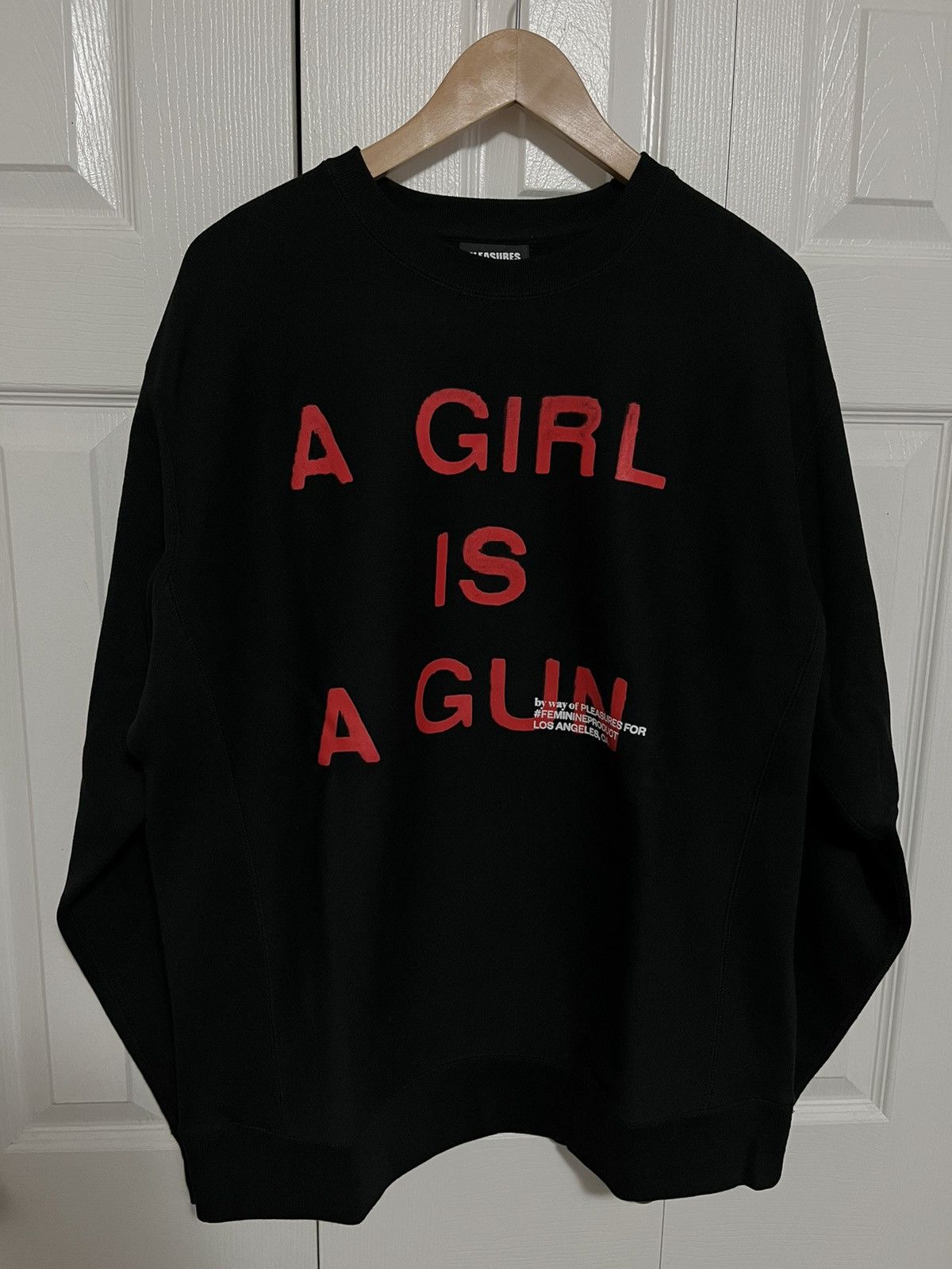Pleasures Pleasures Girl is a Gun Crewneck Size US L / EU 52-54 / 3 - 1 Thumbnail