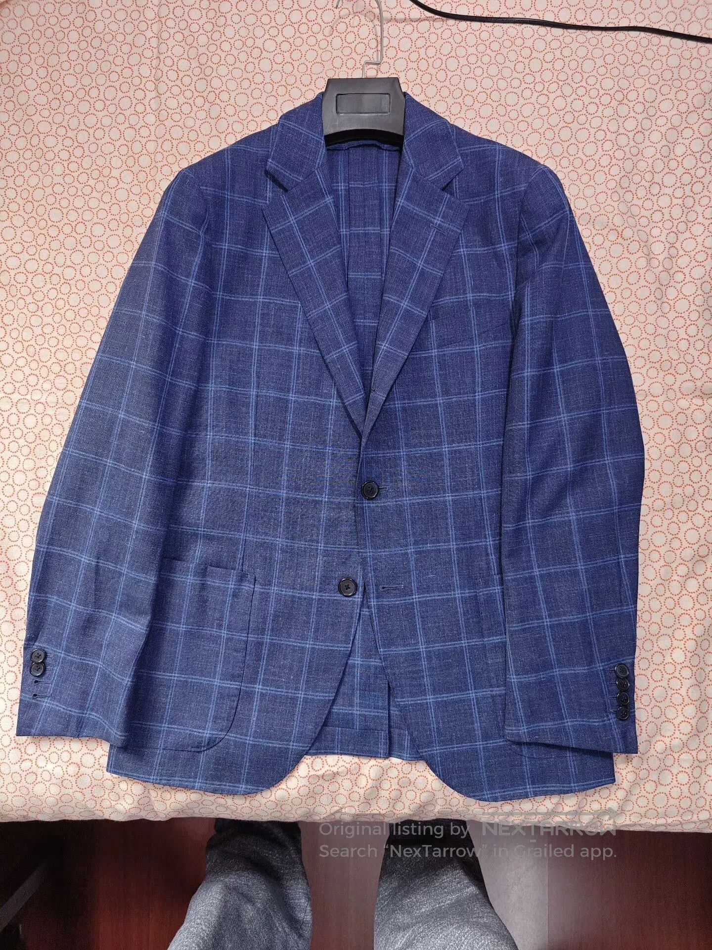 Loro Piana Loro Piana Blue Check Blazer. Size US S / EU 44-46 / 1 - 5 Thumbnail