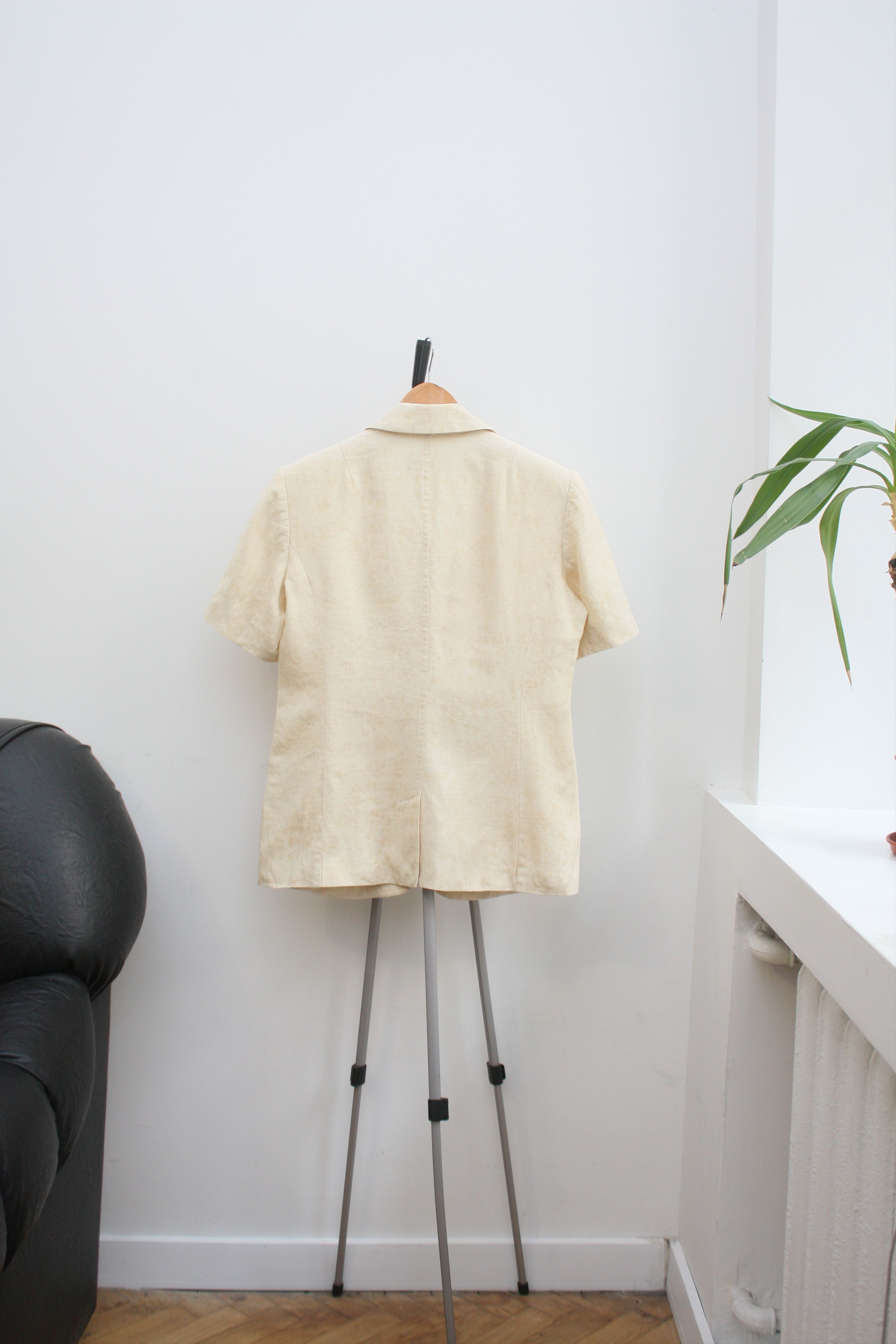 Les Copains Les Copains Linen Beige Suite Blazer Skirt Made In Italy Size M / US 6-8 / IT 42-44 - 4 Thumbnail