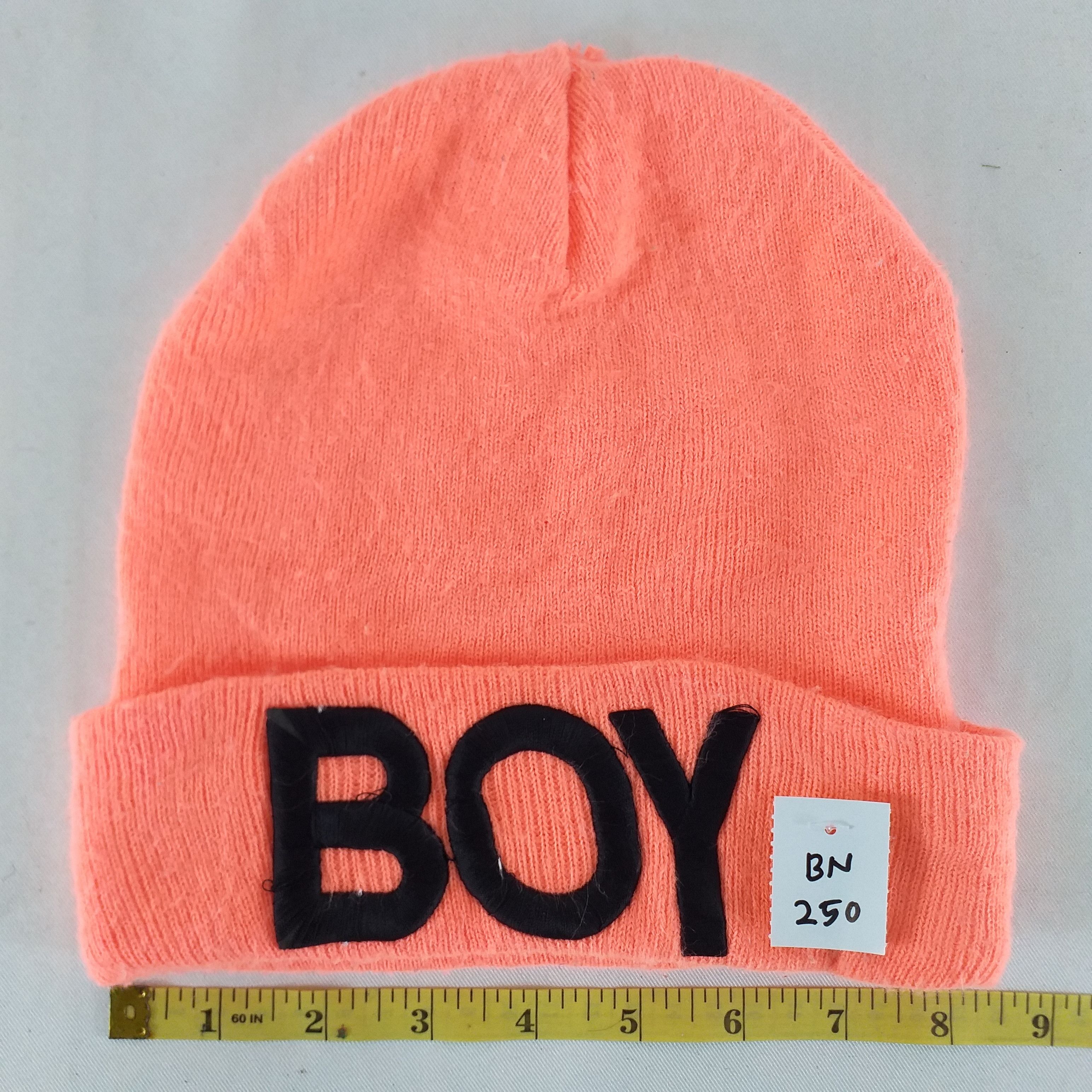 Japanese Brand Boy Spell Out Embroidery Snow Cap Beanie Hat -BN250 Size ONE SIZE - 3 Thumbnail
