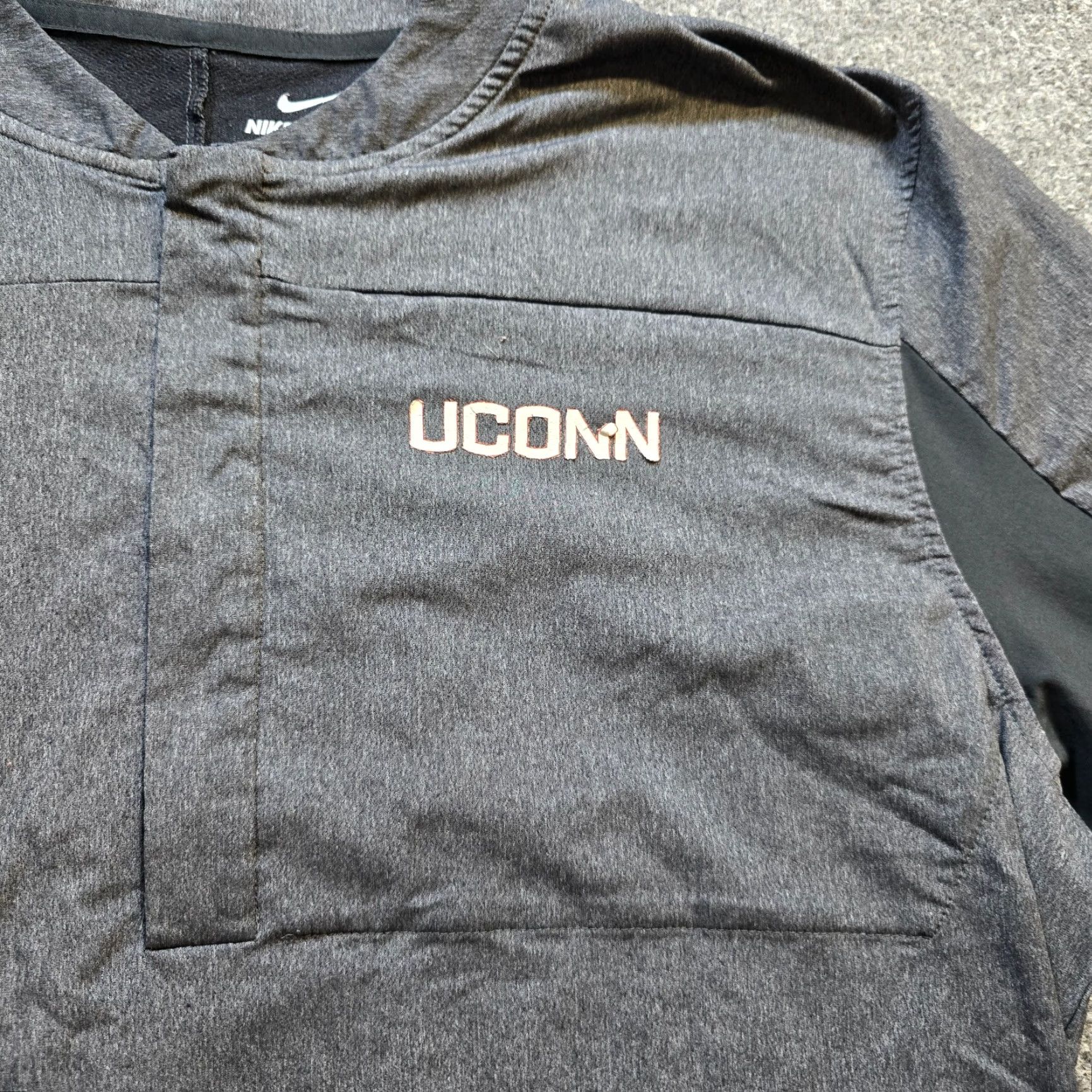 Nike Nike Jacket Mens XL Gray Shield Windbreaker UCONN 1/4 Zip Casual Athletic Size US XL / EU 56 / 4 - 4 Thumbnail