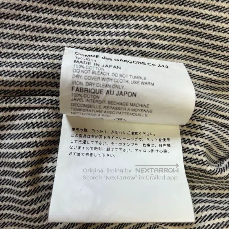 Comme des Garcons Comme Des Garcons Black and White Striped Blazer Jacket Size S / US 4 / IT 40 - 9 Thumbnail