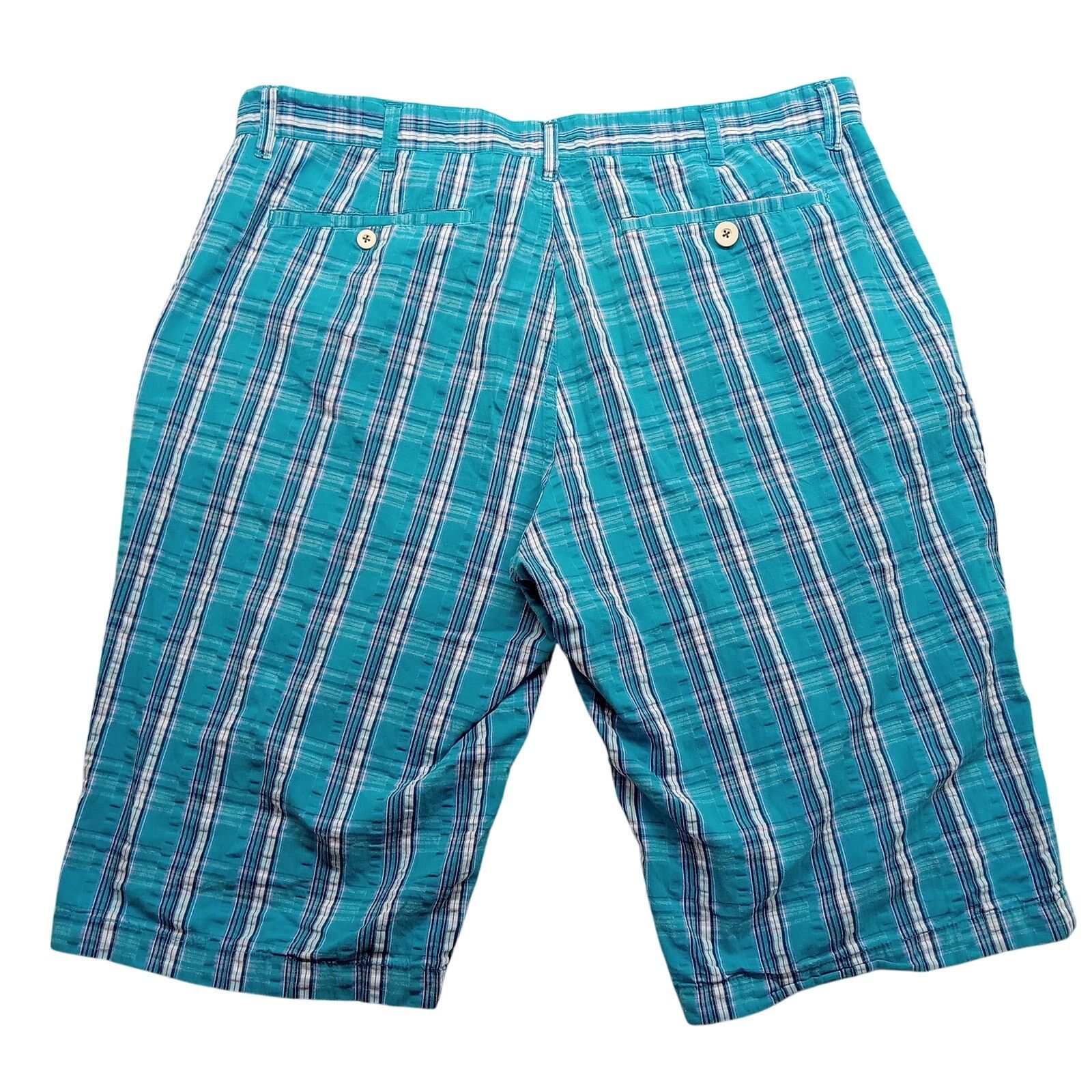 Sean John Sean John Board Shorts 40 Mens Seersucker Blue Plaid Size US 40 / EU 56 - 2 Thumbnail