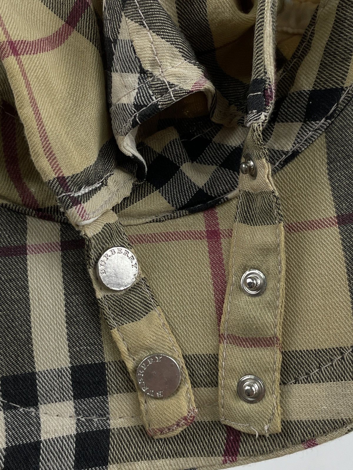 Burberry RARE Nova Check Beige LONDON Bassebal Cap Adjustable Hat M Size ONE SIZE - 14 Thumbnail
