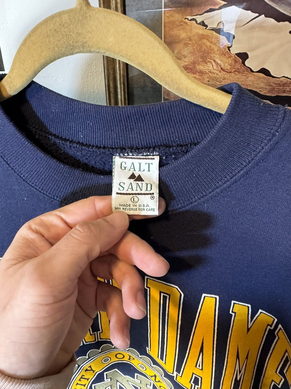 NCAA × Vintage Vintage Notre Dame Sweatshirt Size US L / EU 52-54 / 3 - 4 Thumbnail