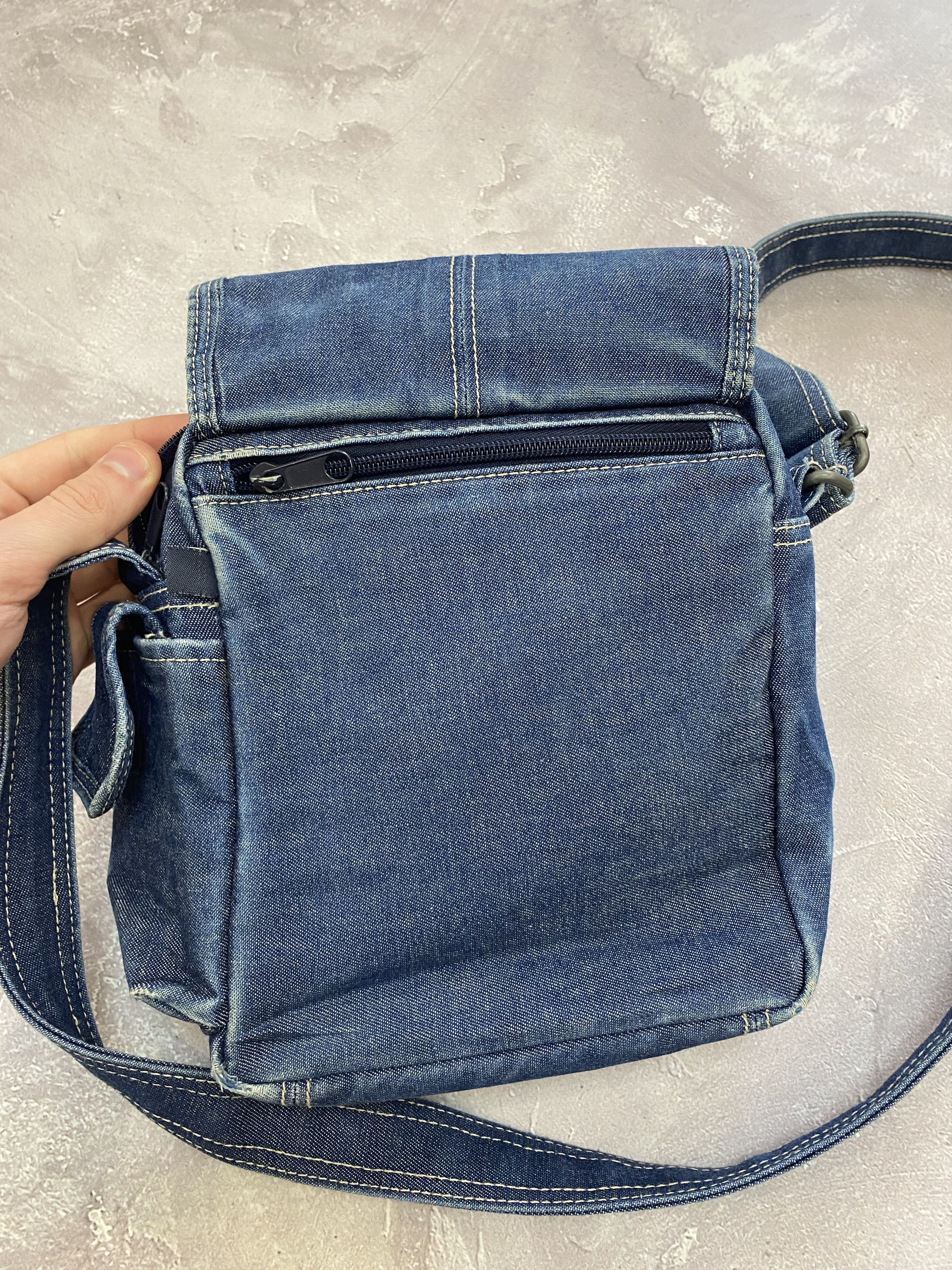 Kangol × Vintage Vintage Kangol Denim Shoulder Bag Size ONE SIZE - 11 Thumbnail