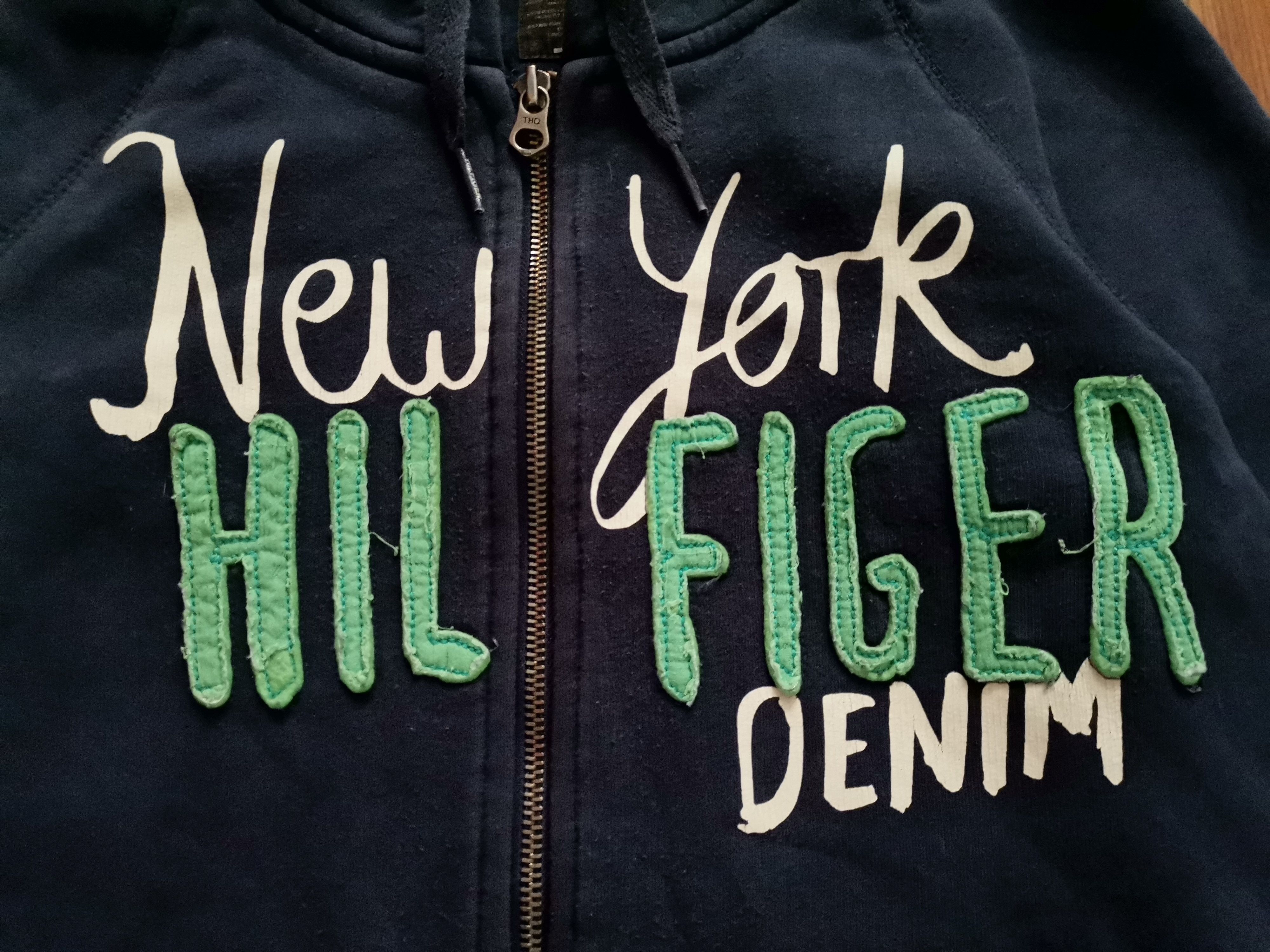 Tommy Hilfiger Hilfiger Denim Women's Zip Up Hoodie Size L / US 10 / IT 46 - 2 Thumbnail