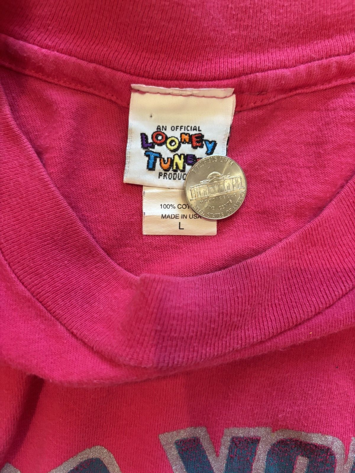 Vintage Vintage 1995s Looney Tunes T-Shirt Size L / US 10 / IT 46 - 4 Thumbnail