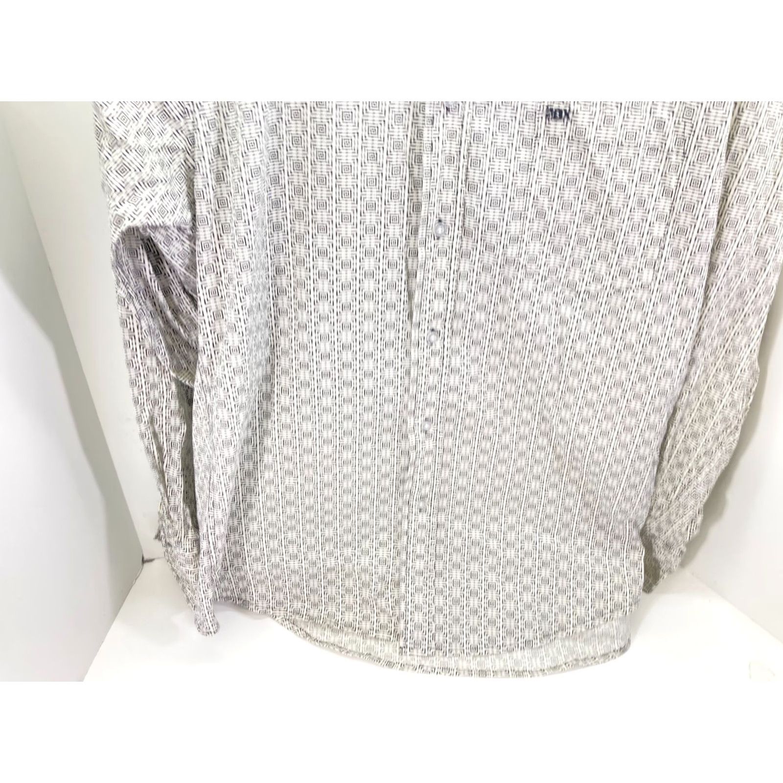 Wrangler VINTAGE? No. Wrangler 20X Competition Button Down Shirt Mens XL White Geometric Print Size US XL / EU 56 / 4 - 5 Thumbnail