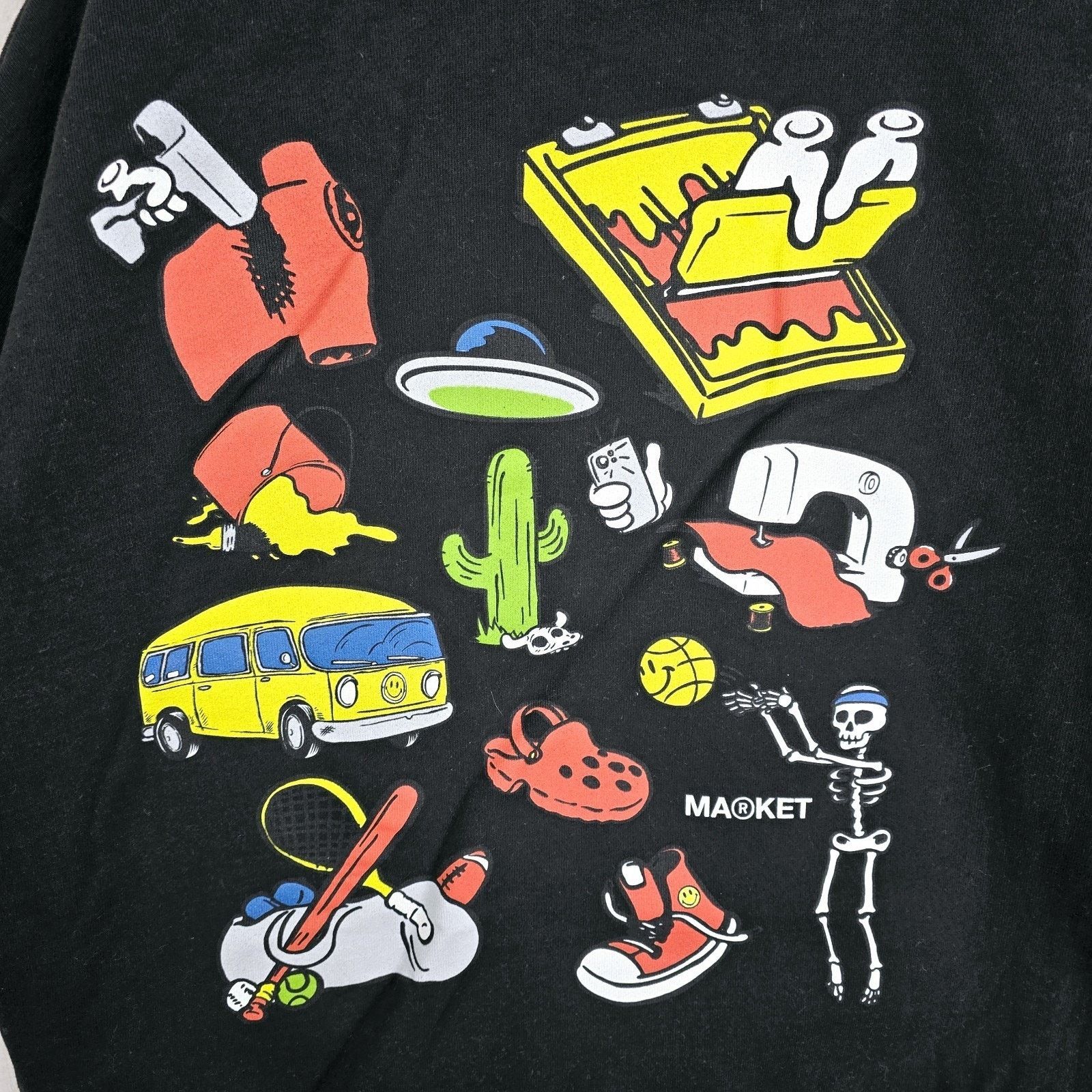 Market Chinatown Market Smiley Globe Sweatshirt Hoodie Men's XL Size US XL / EU 56 / 4 - 9 Thumbnail