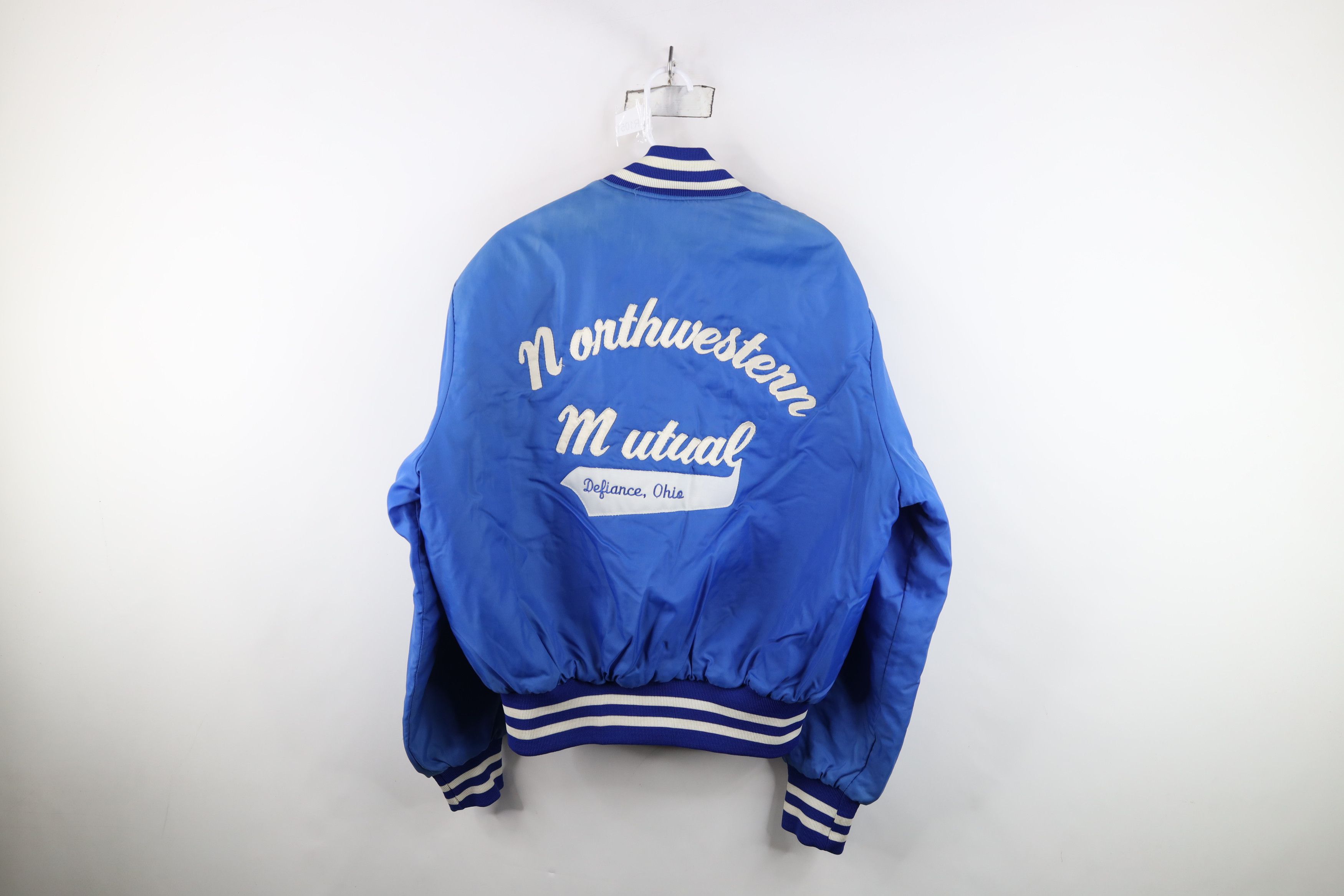 Vintage Vintage 80s Northwestern Mutual Quilted Bomber Jacket USA Size US XL / EU 56 / 4 - 14 Thumbnail