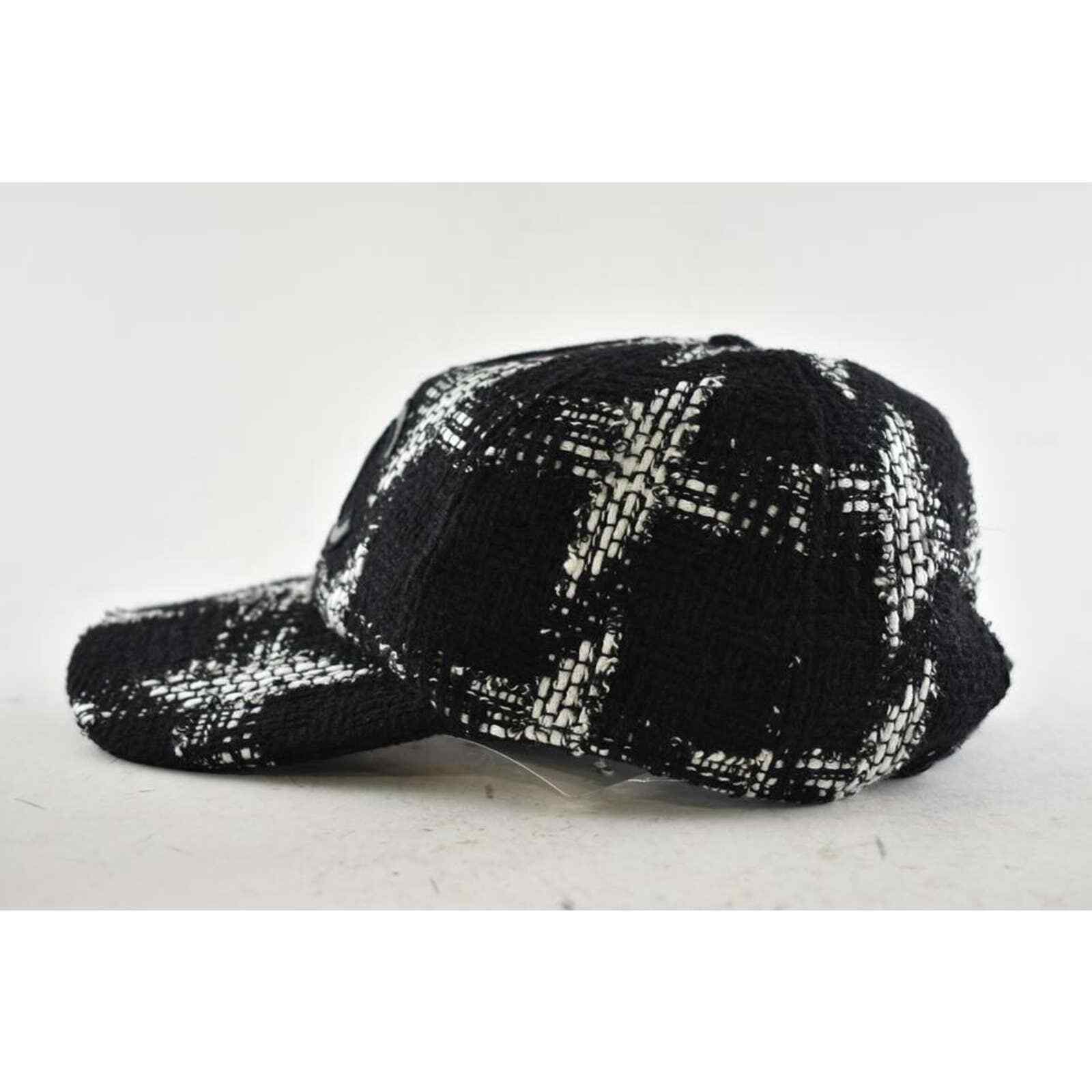 Chanel Chanel Tweed Check Baseball Cap Curved Peak Hat M Medium Size ONE SIZE - 5 Thumbnail