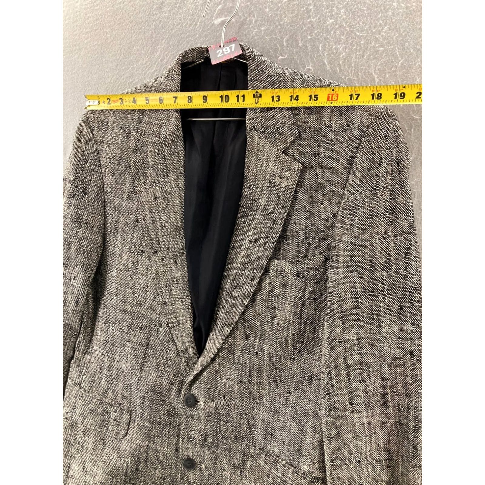 Vintage ANDHURST Sport Coat Mens 40 R Wool Blend Vintage Tweed Blazer Jacket Size 40R - 5 Thumbnail